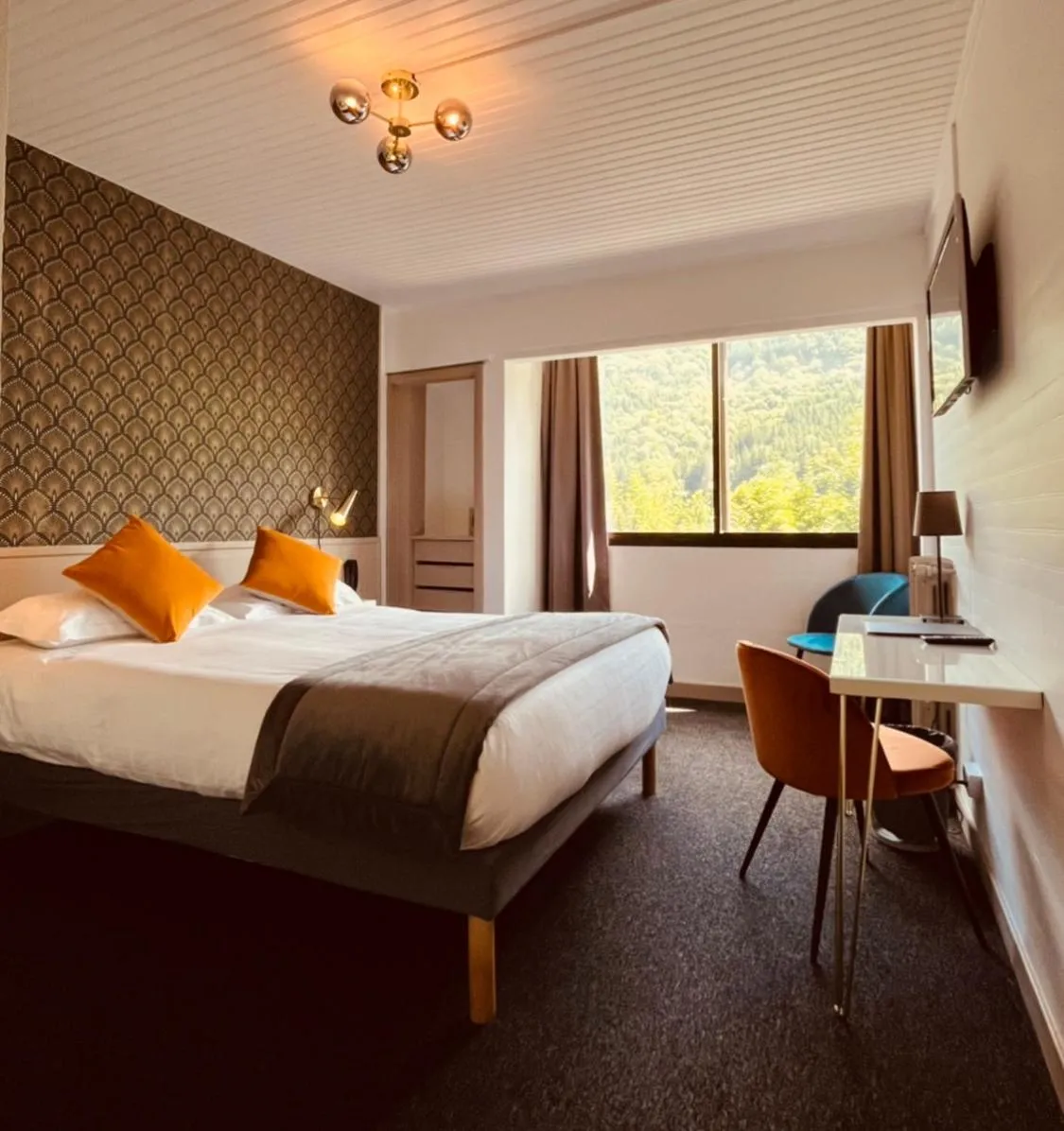 Bedroom, Bed in Hotel Le Panorama