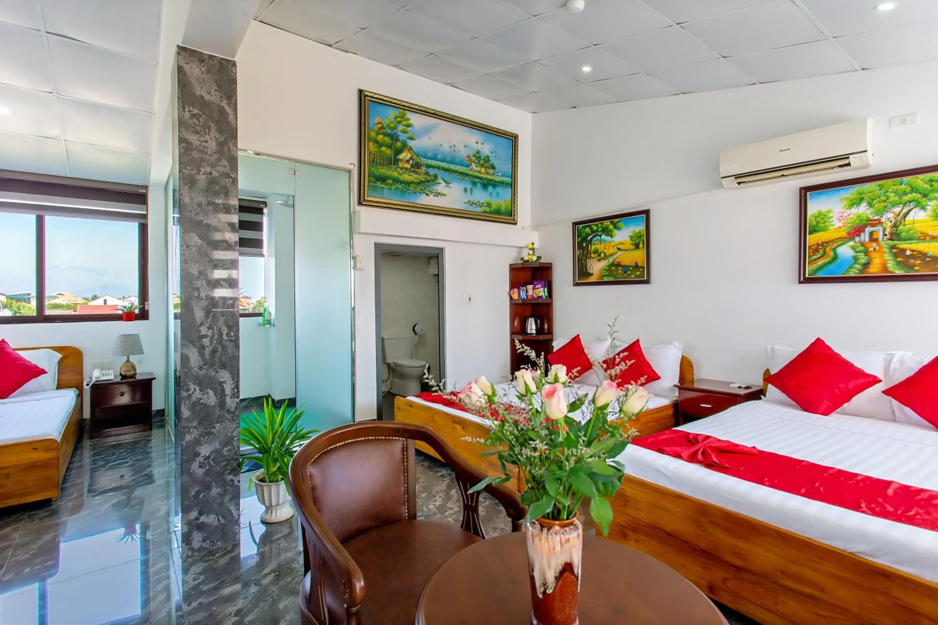 View (from property/room), Bed in Gioan Boutique Villa