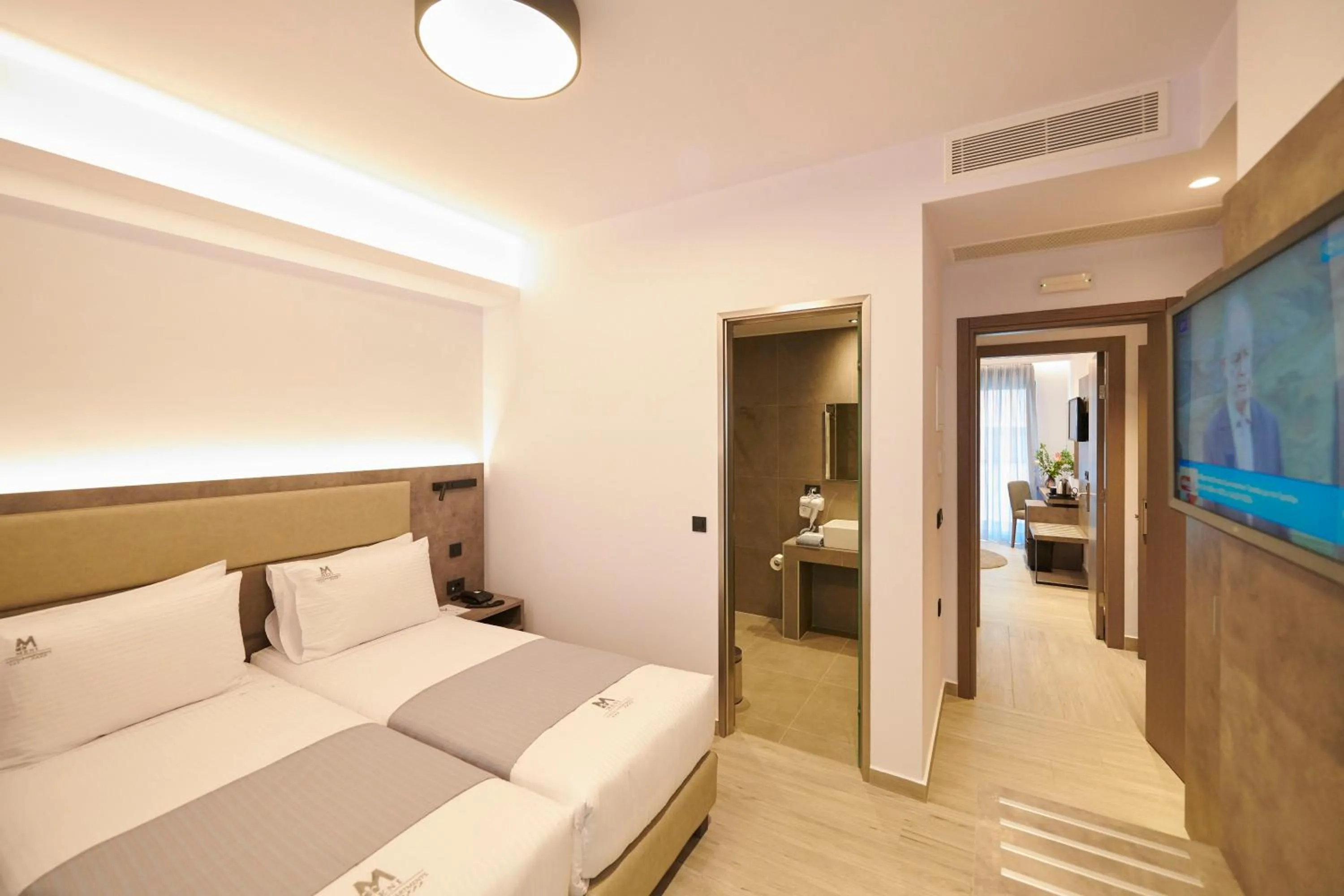 Bedroom, Bed in Meni Hotel & Apartments UNDER NEW MANAGEMENT