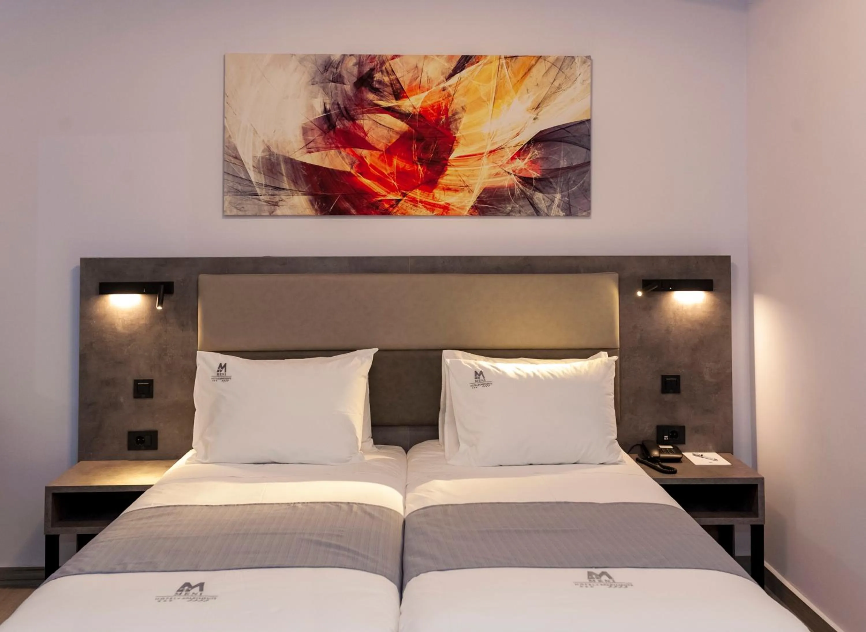 Bed in Meni Hotel & Apartments UNDER NEW MANAGEMENT