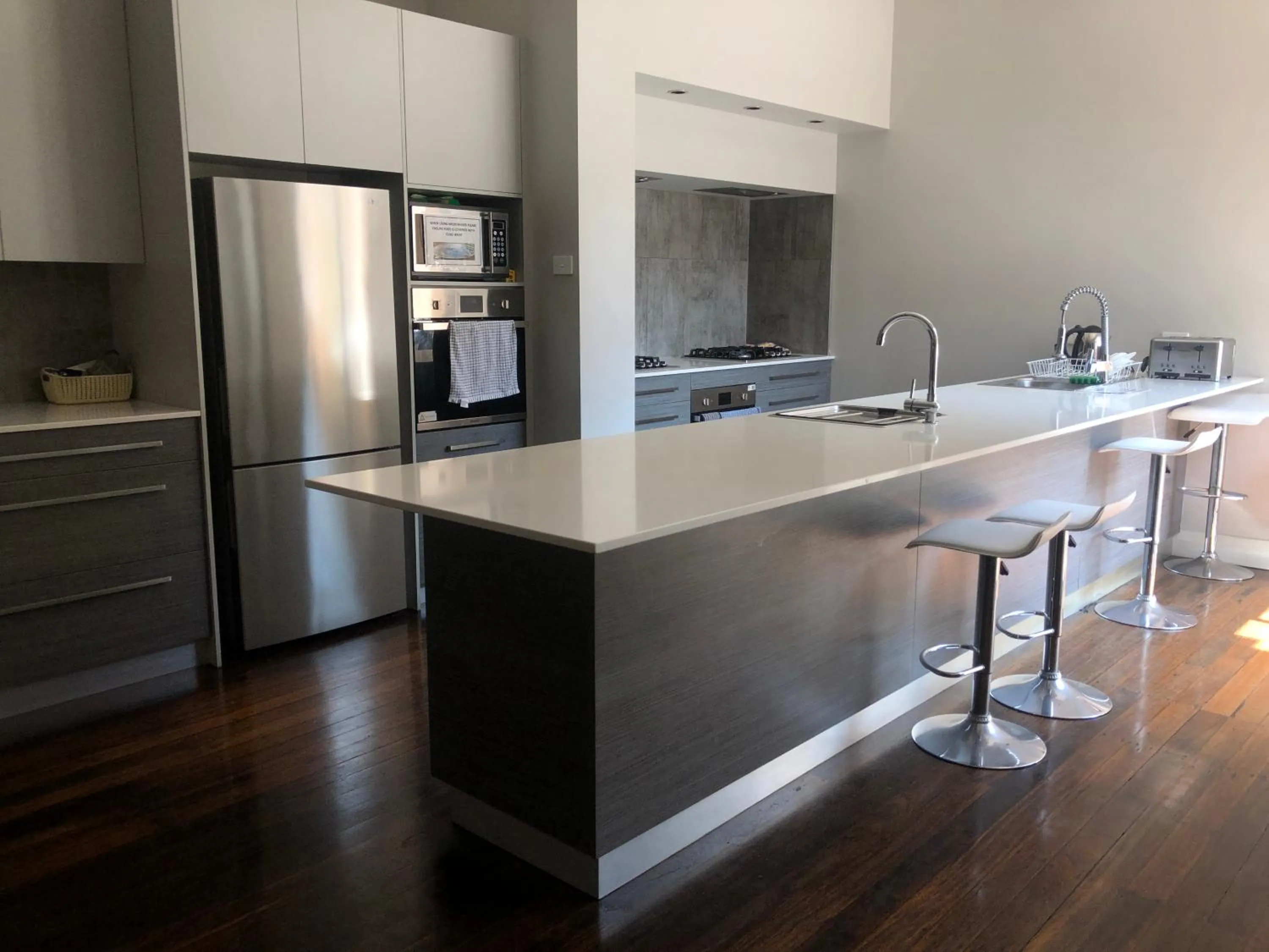 Communal kitchen in Studios on King