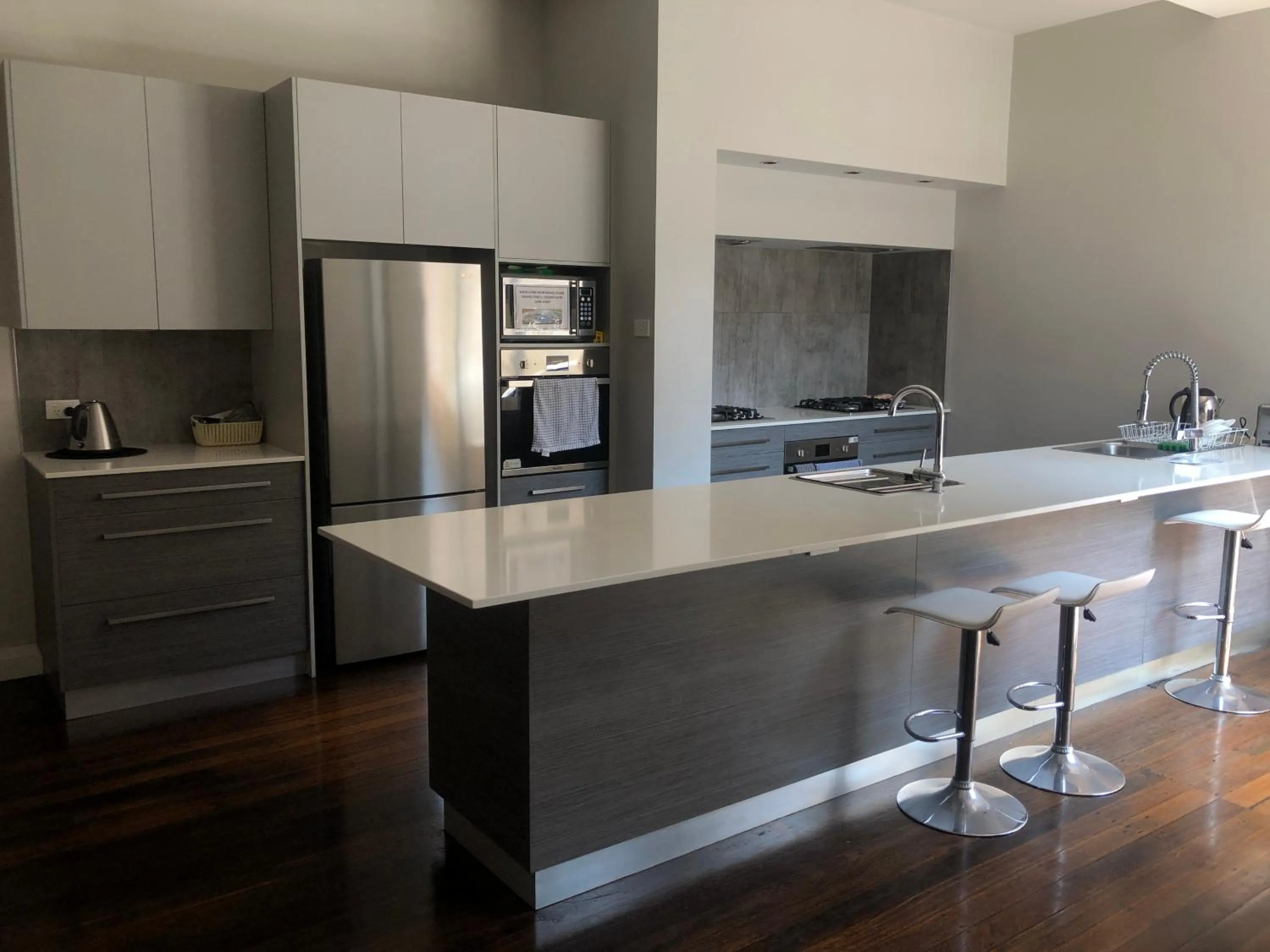 Communal kitchen in Studios on King