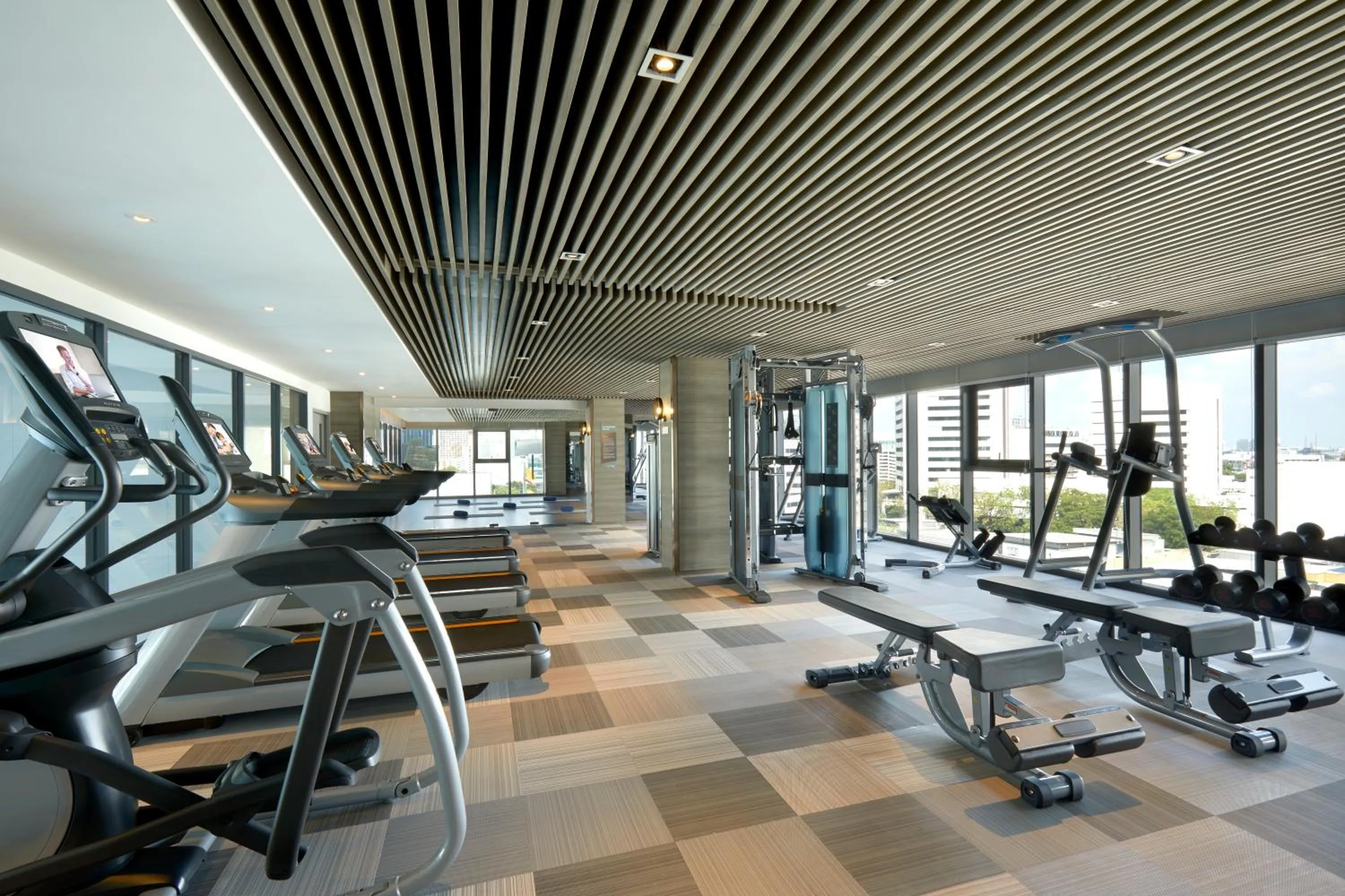 Fitness centre/facilities in Somerset Rama 9 Bangkok