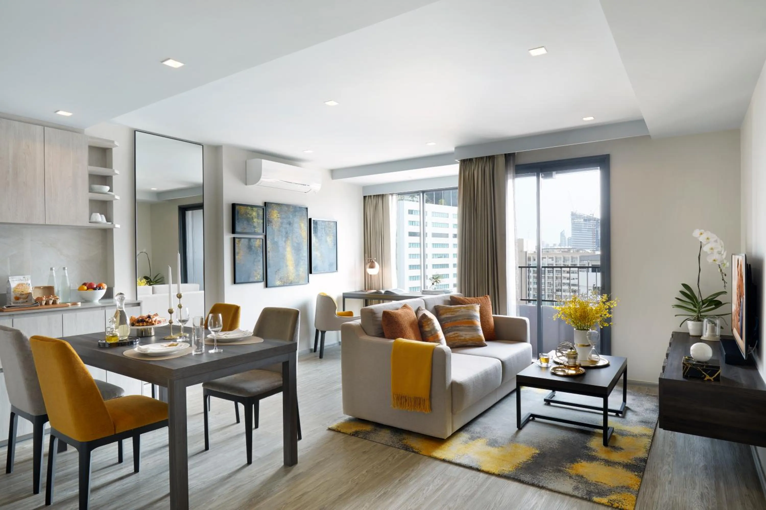 Balcony/Terrace in Somerset Rama 9 Bangkok