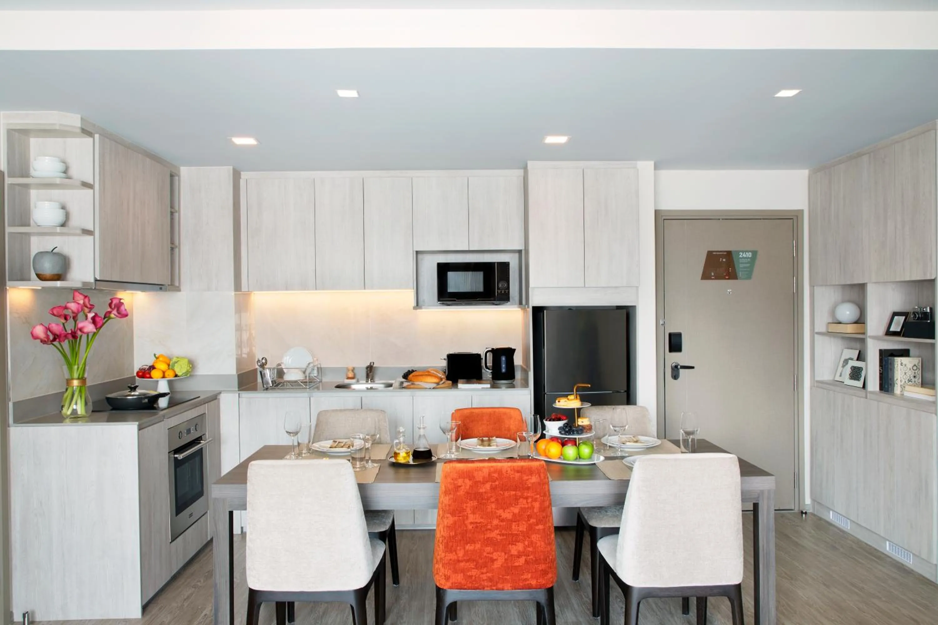 Kitchen or kitchenette in Somerset Rama 9 Bangkok