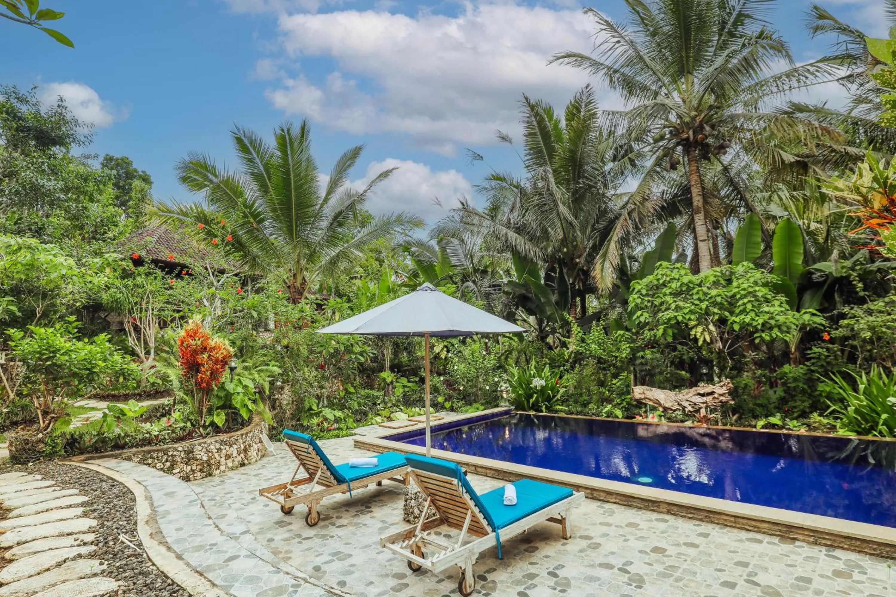 Pool view in The Tukad Gepuh Cottage and Resto