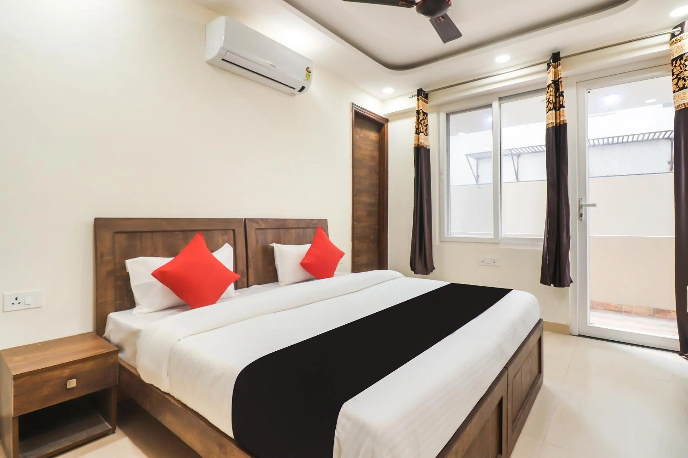 Bedroom, Bed in Collection O Green Leaf Residency