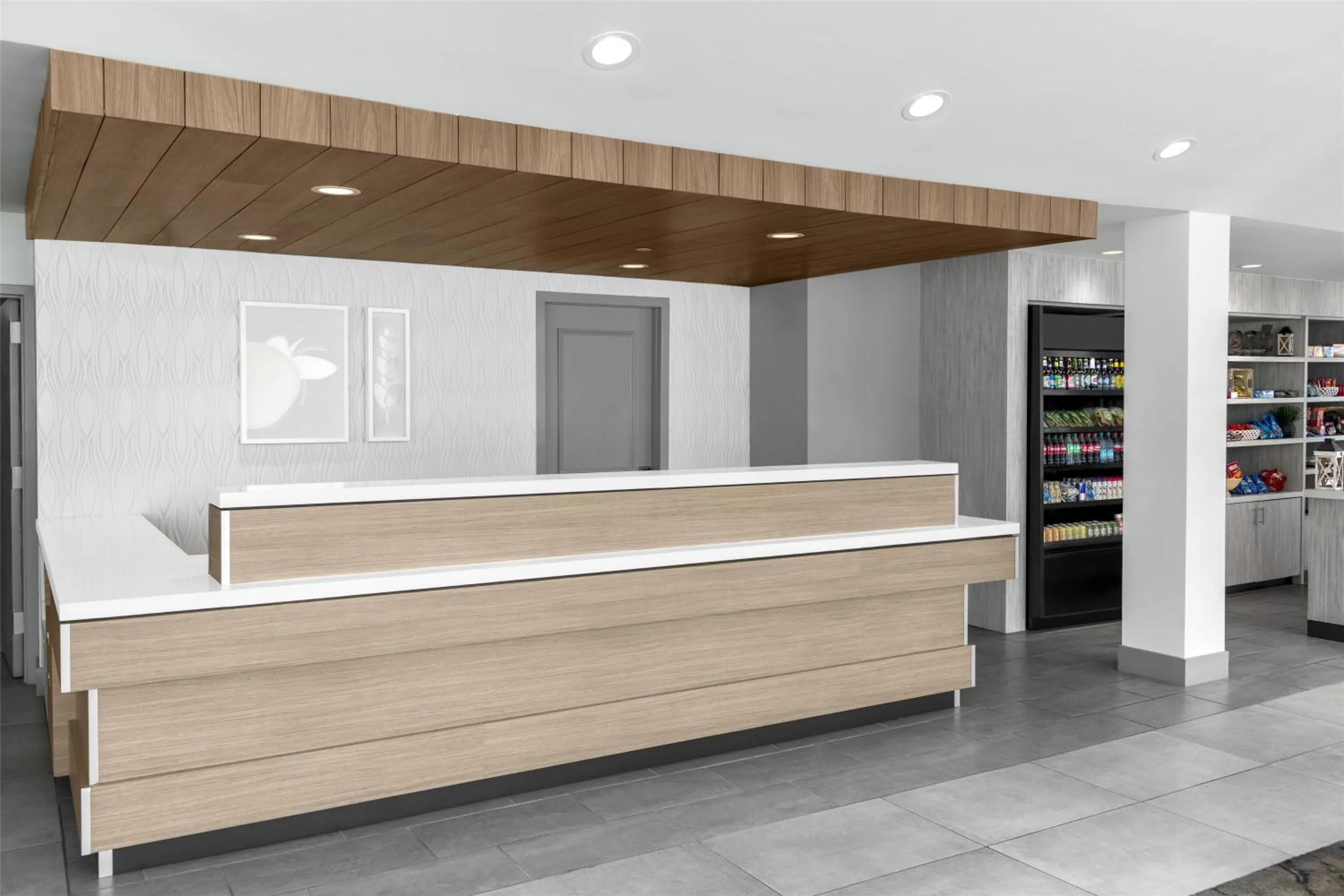 Lobby or reception in Hilton Garden Inn Queens JFK