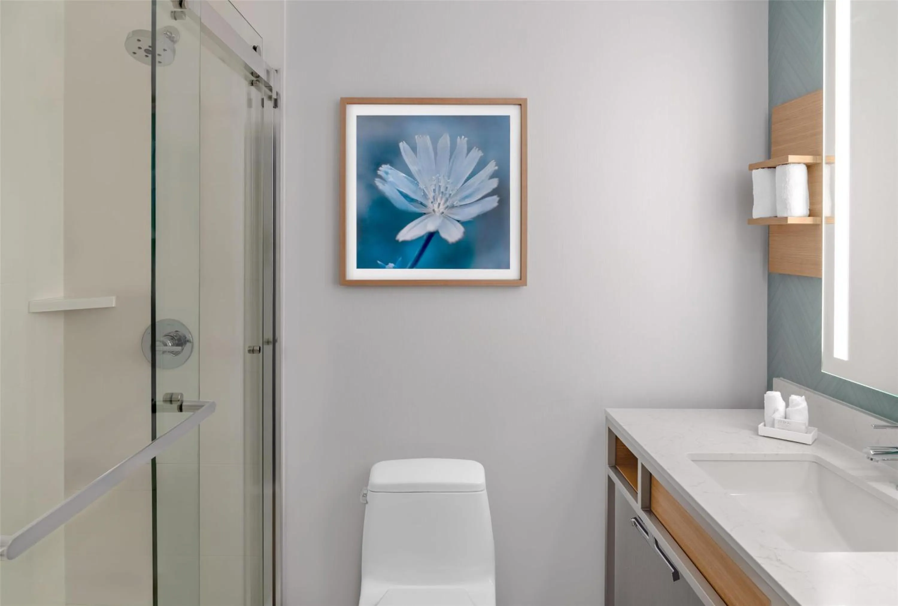 Bathroom in Hilton Garden Inn Queens JFK