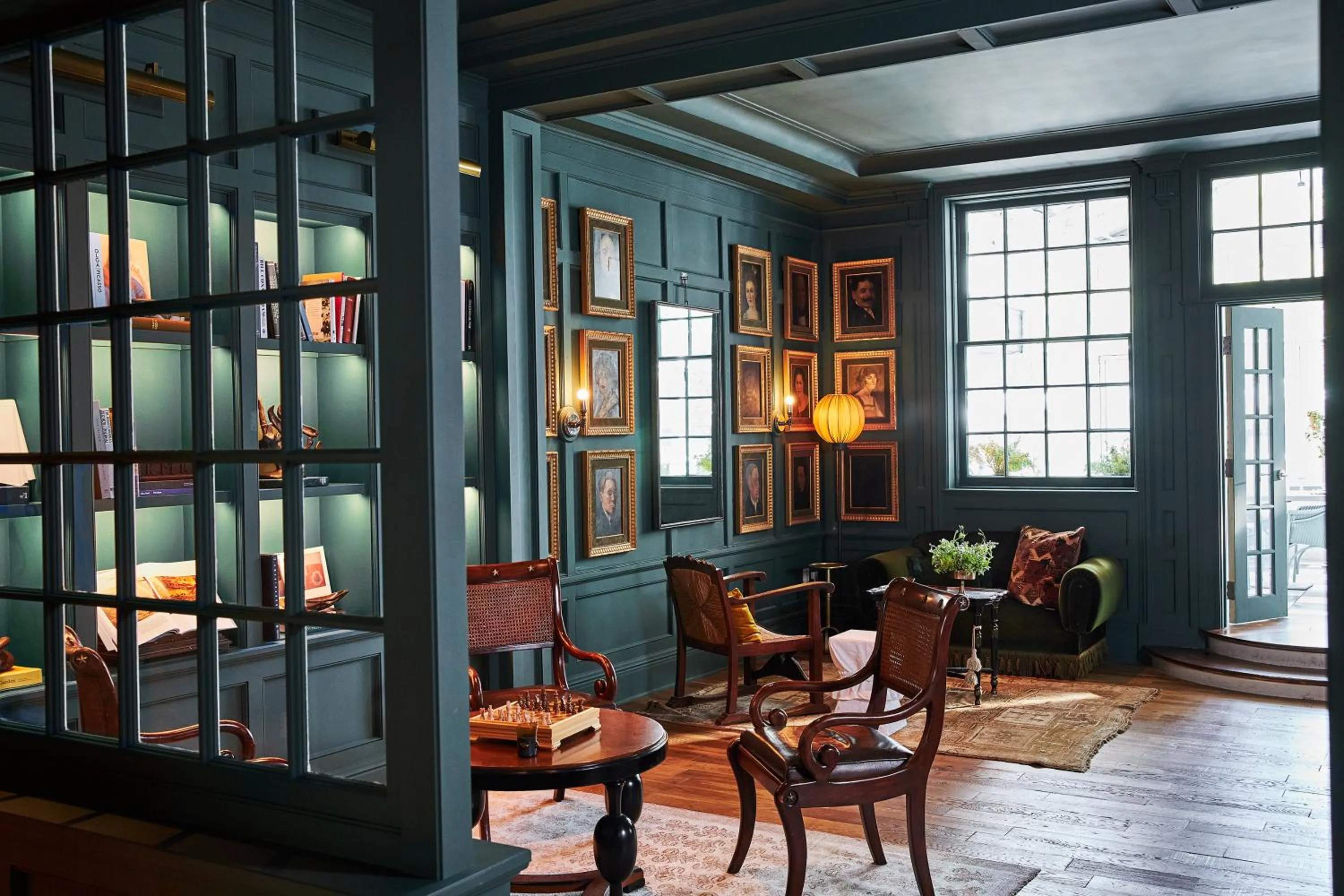 Library in The Vanderbilt, Auberge Collection