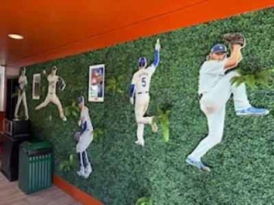 People in Royal Pagoda Motel Dodger Stadium