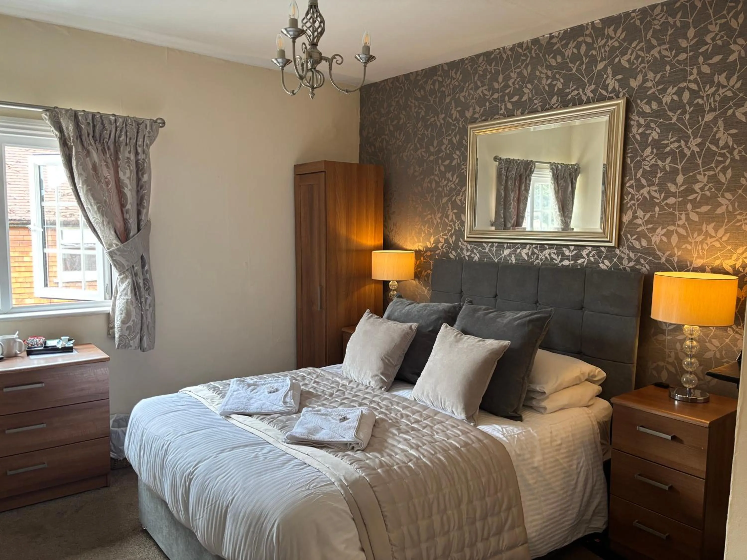 Bed in The Half Moon Inn