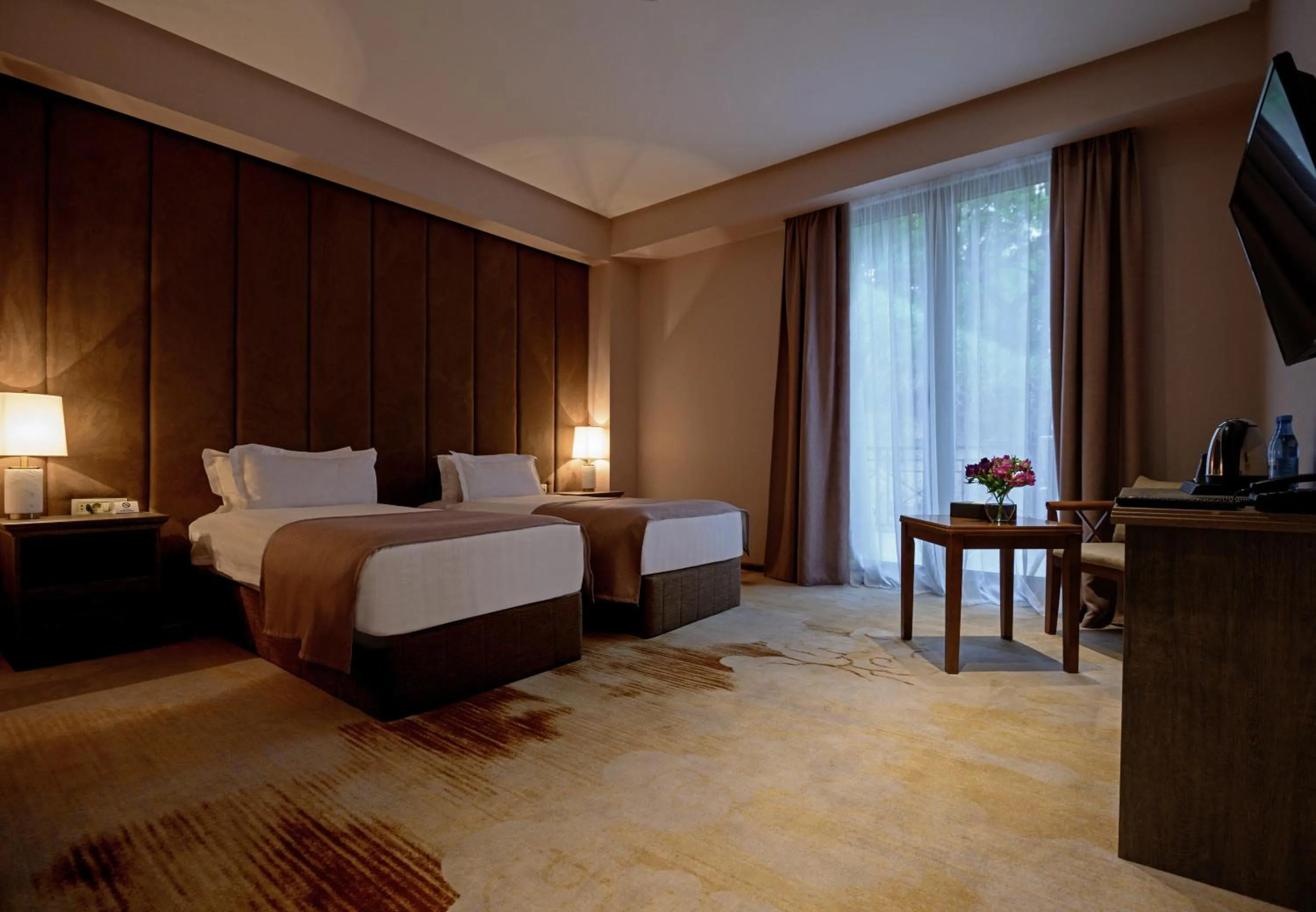 Seating area, Bed in Aurora Resort Tsaghkadzor, By One