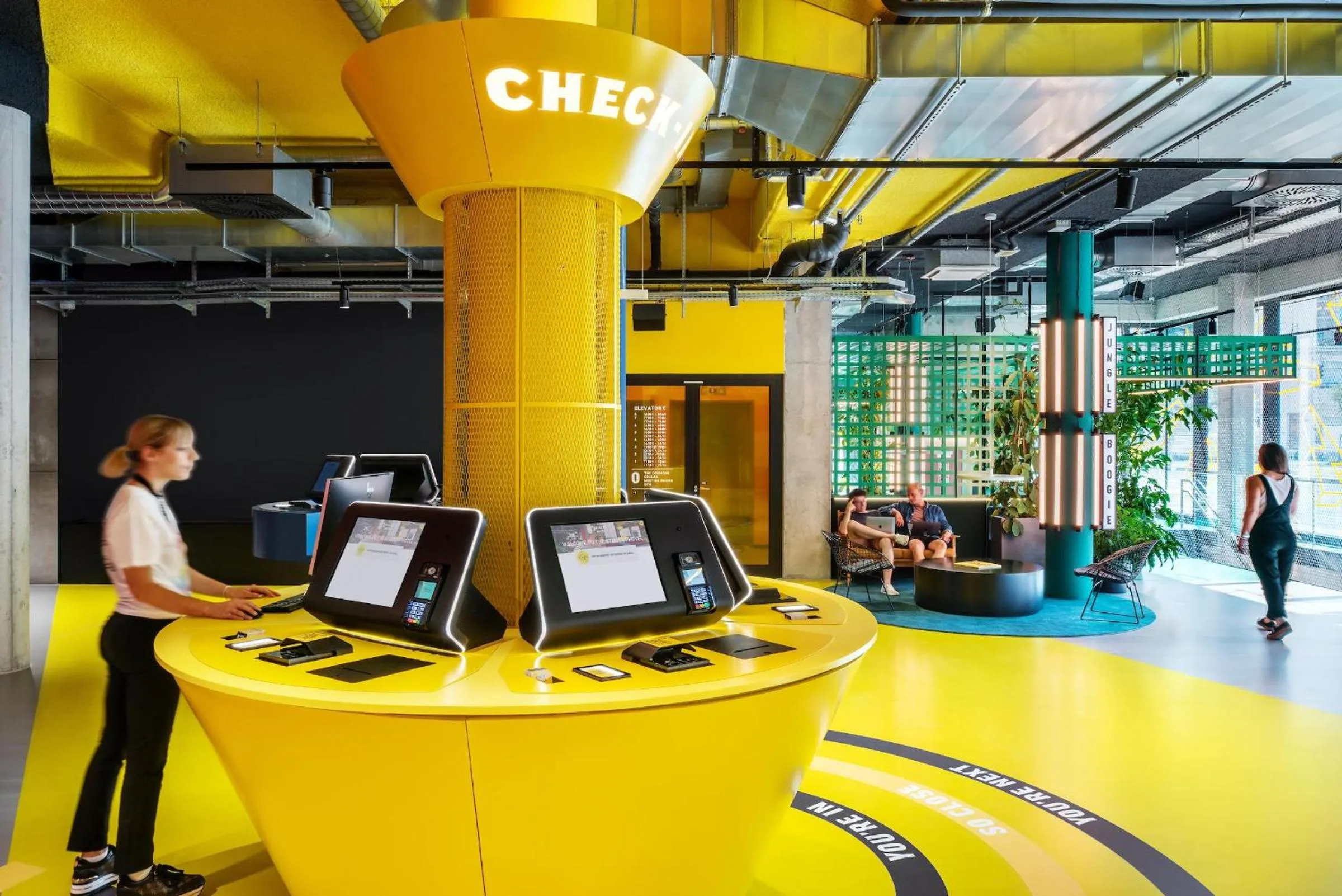 Lobby or reception in The Social Hub Vienna