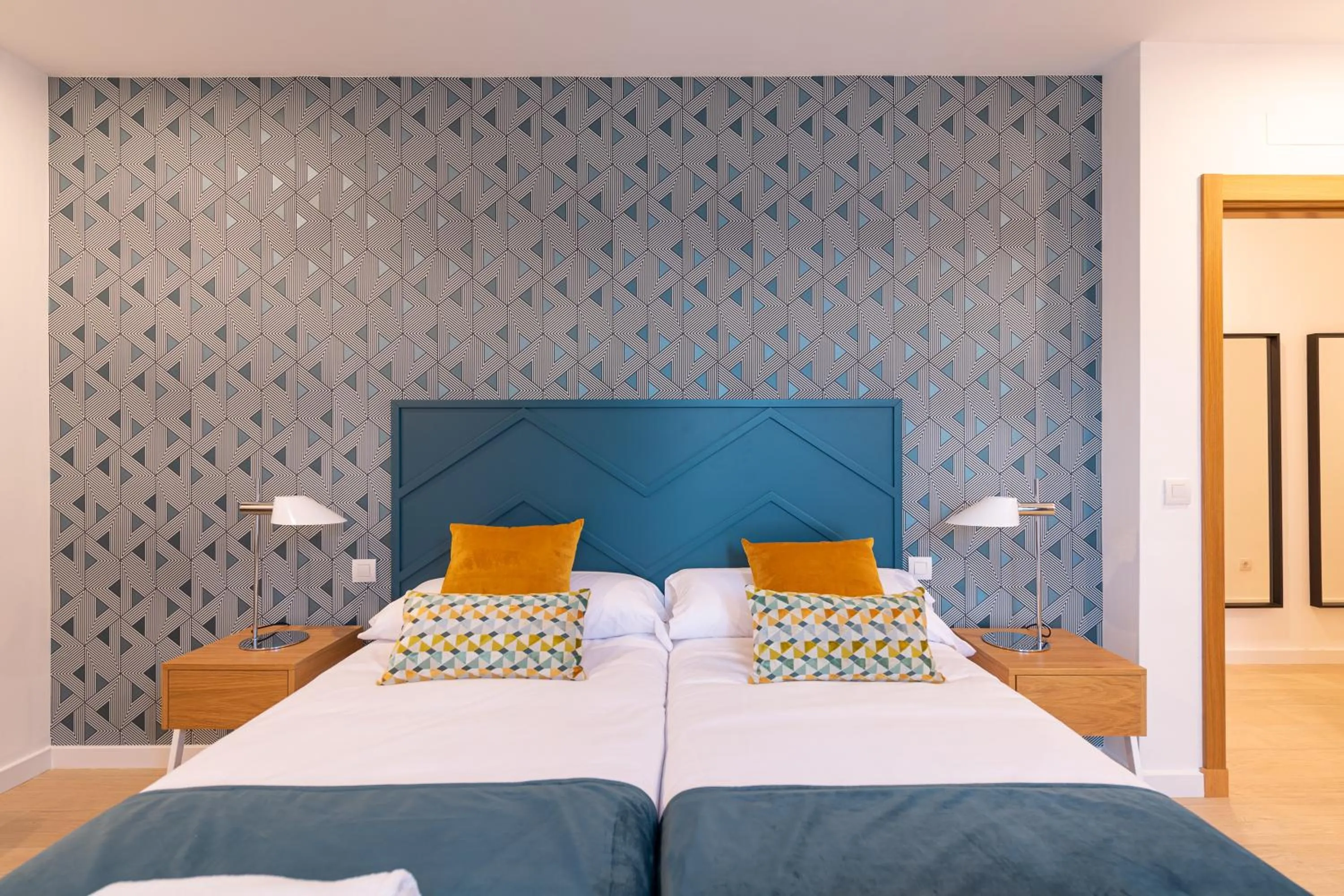 Bed in Beach Hotel Alfredo