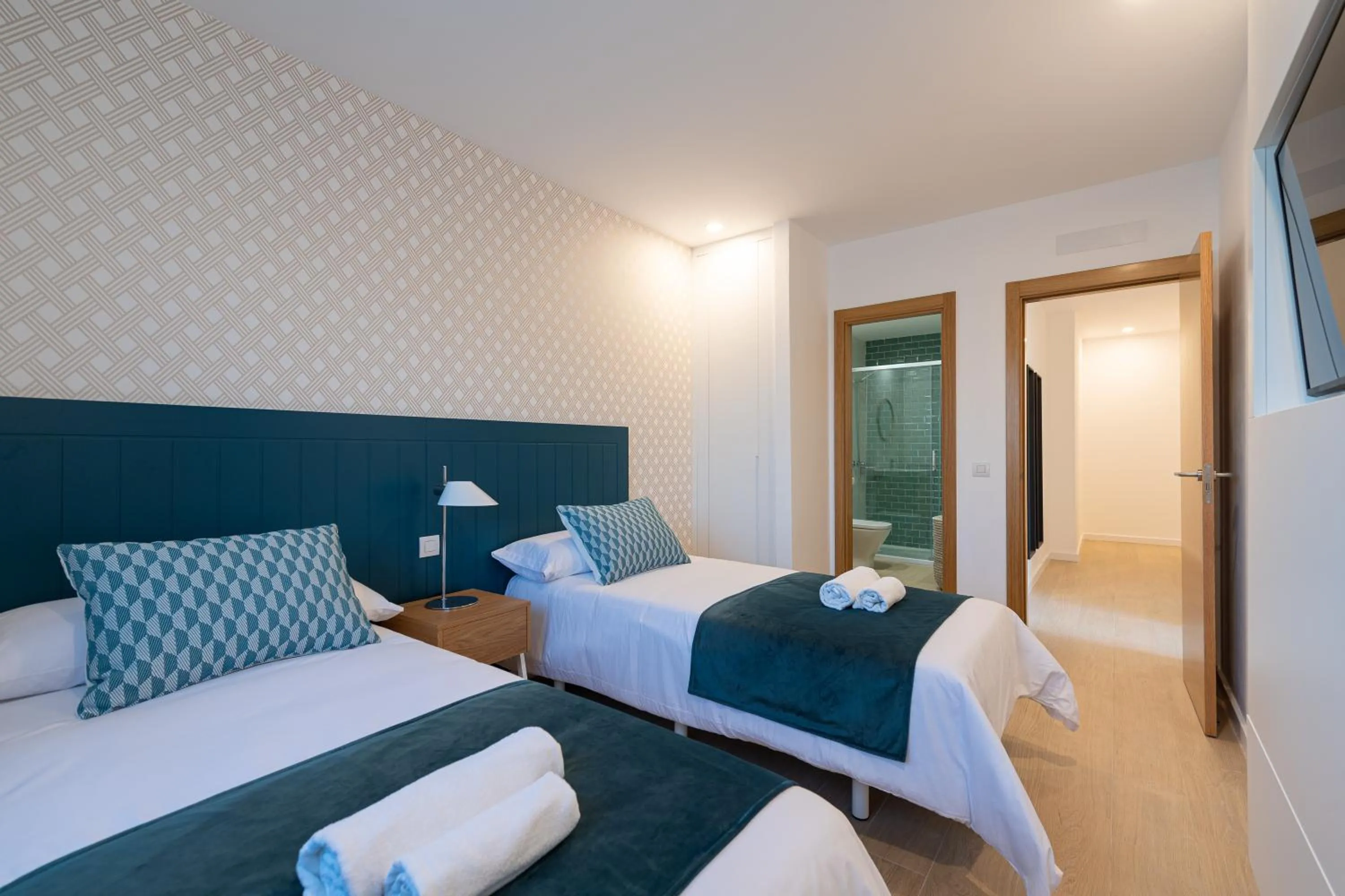 Bed in Beach Hotel Alfredo