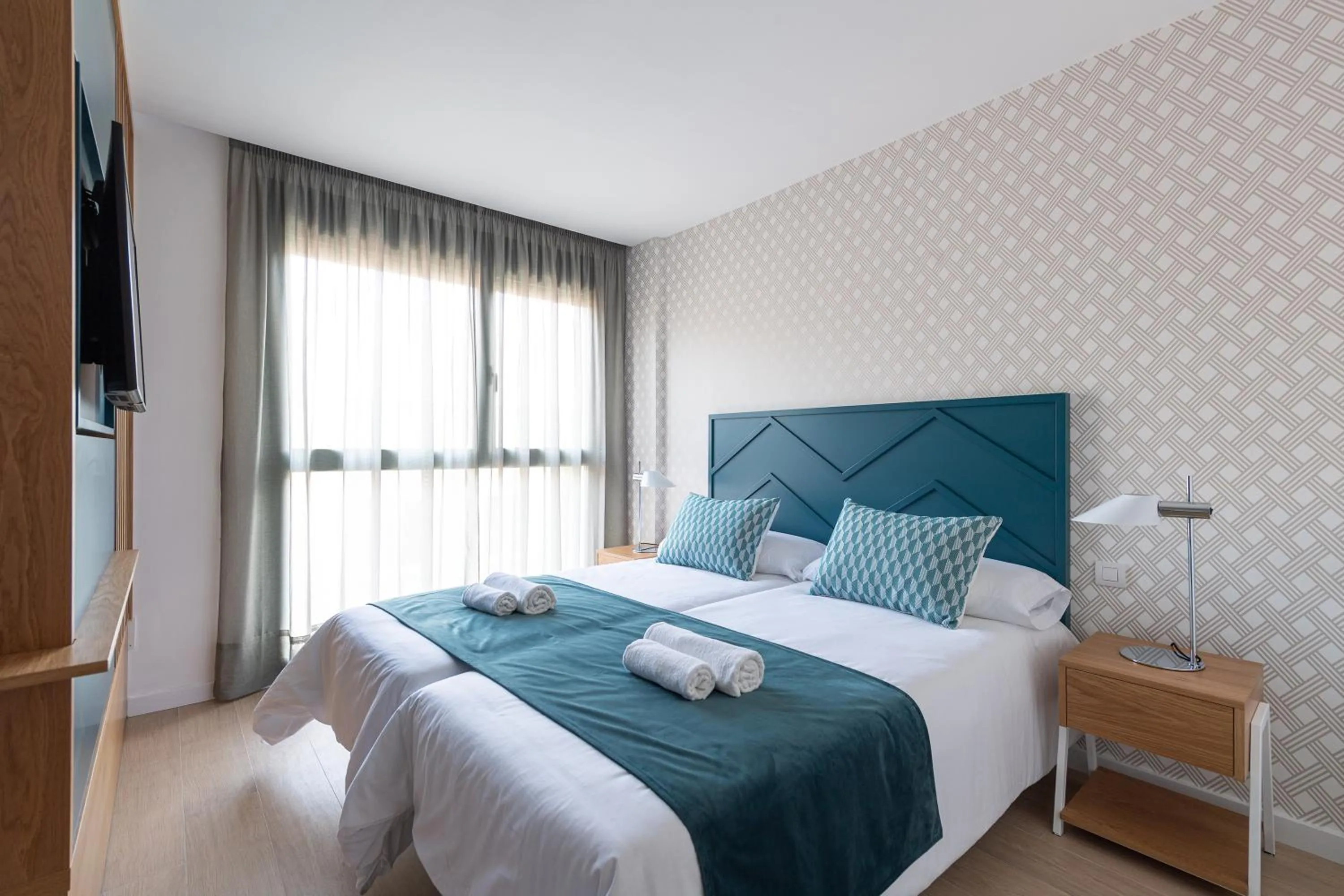 Bed in Beach Hotel Alfredo