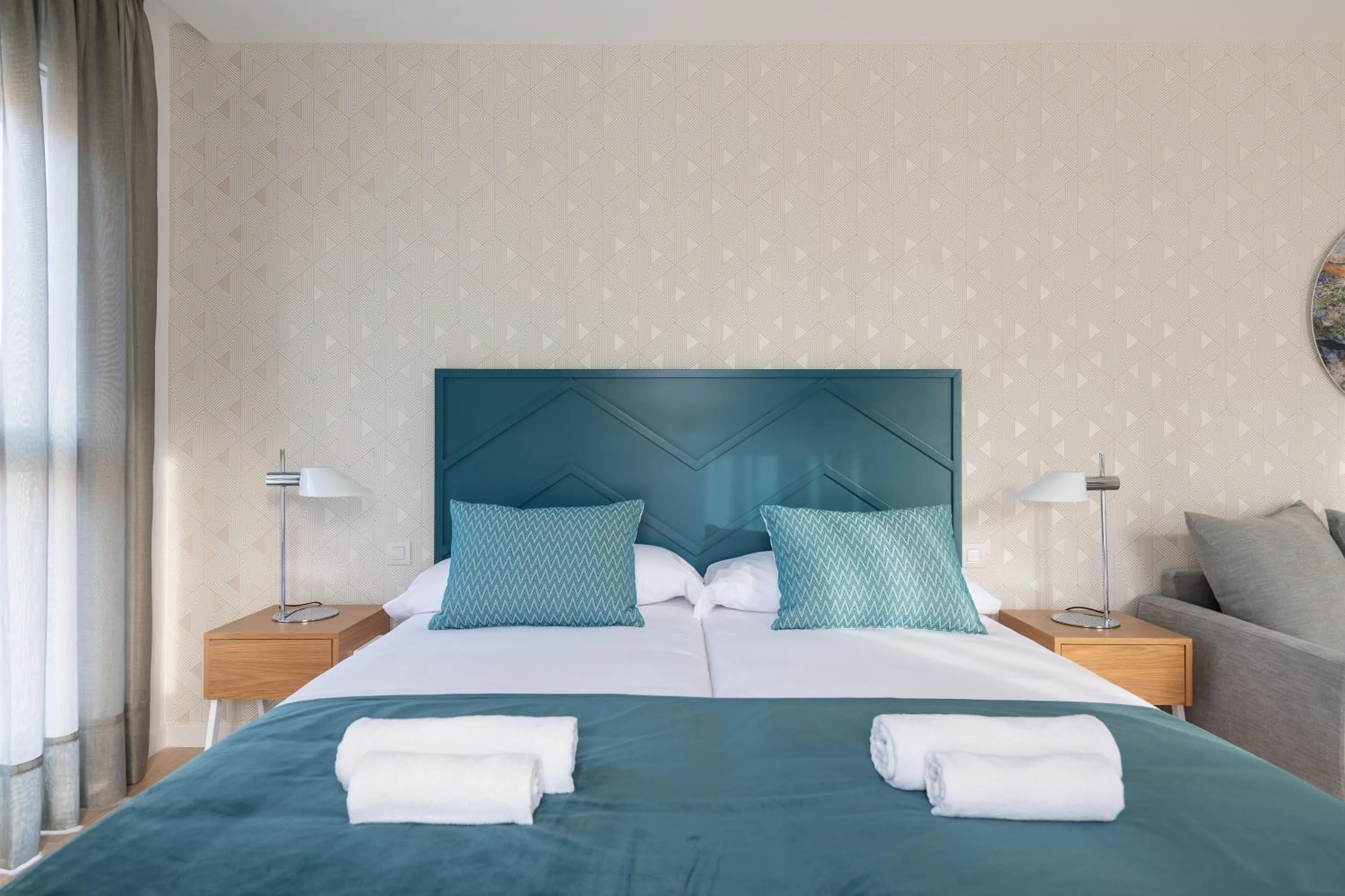 Bed in Beach Hotel Alfredo