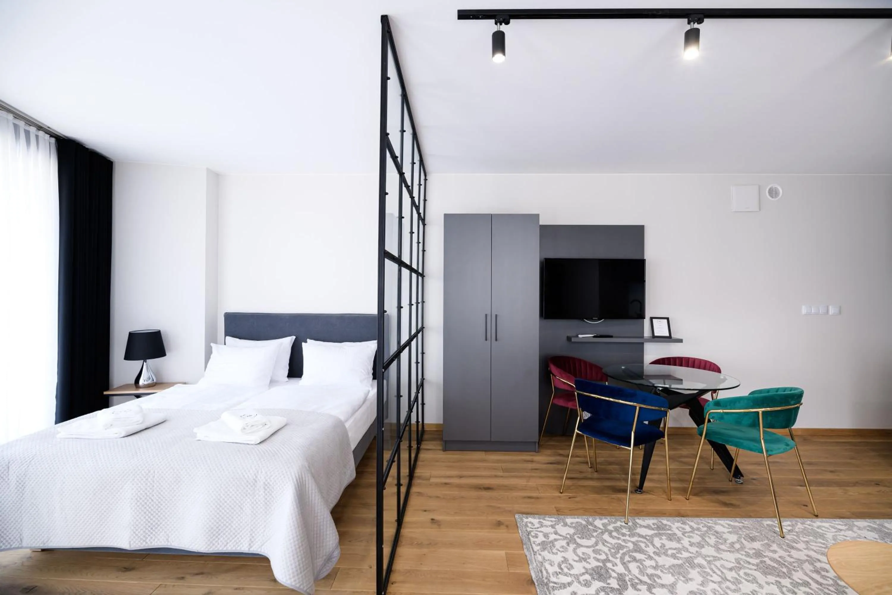 Bed in Aparthotel Inspire Miodova Residence