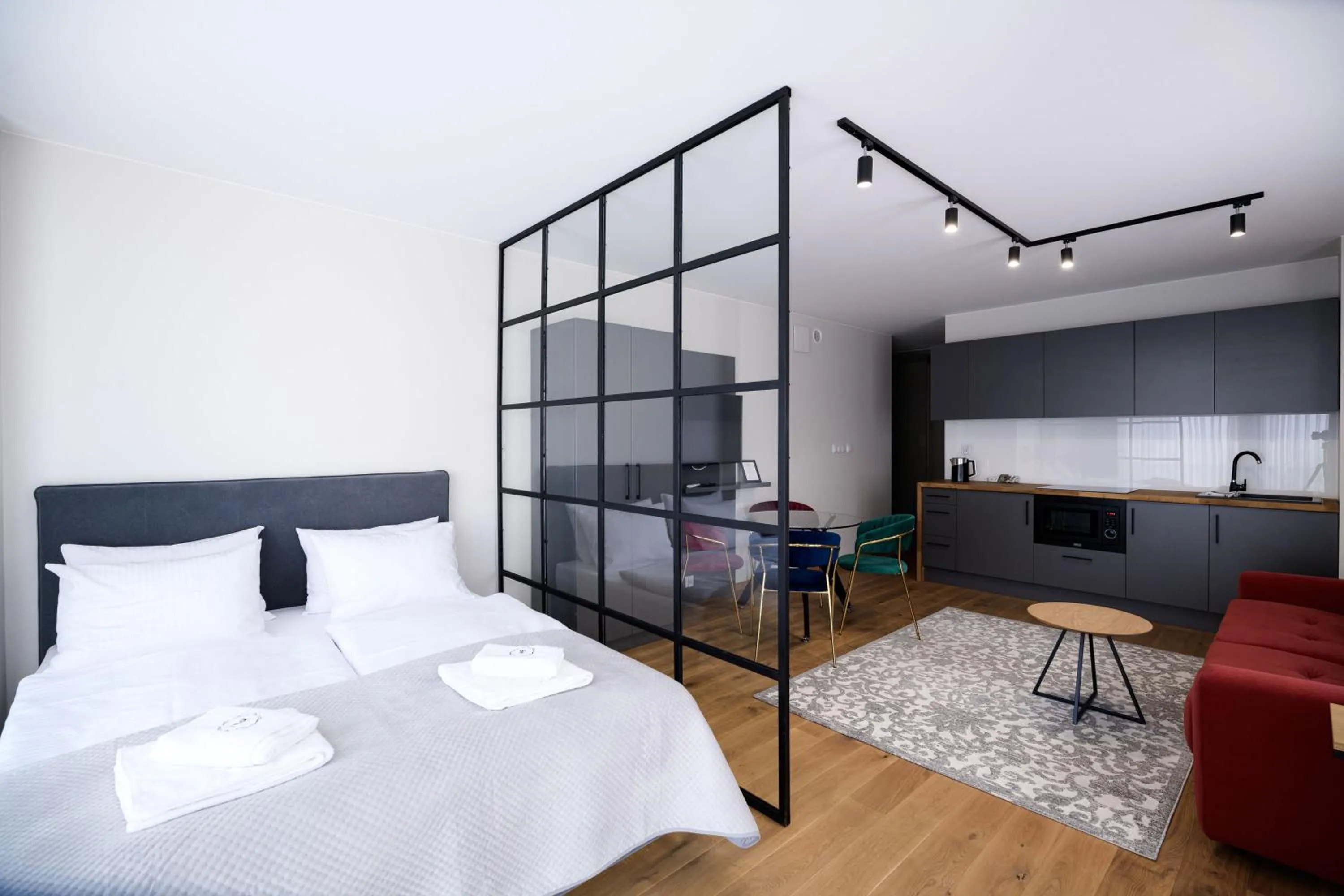 Bed in Aparthotel Inspire Miodova Residence