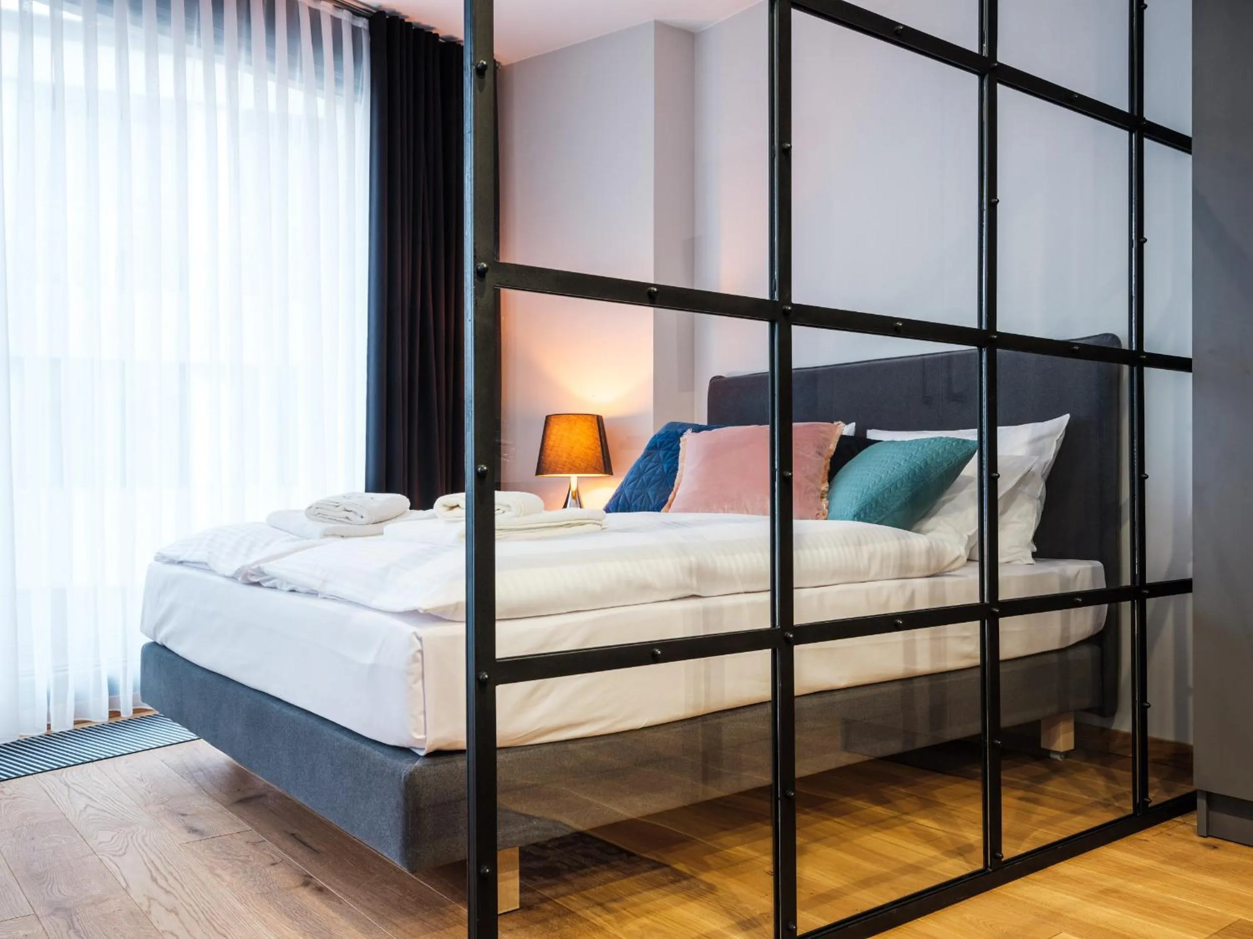 Bed in Aparthotel Inspire Miodova Residence