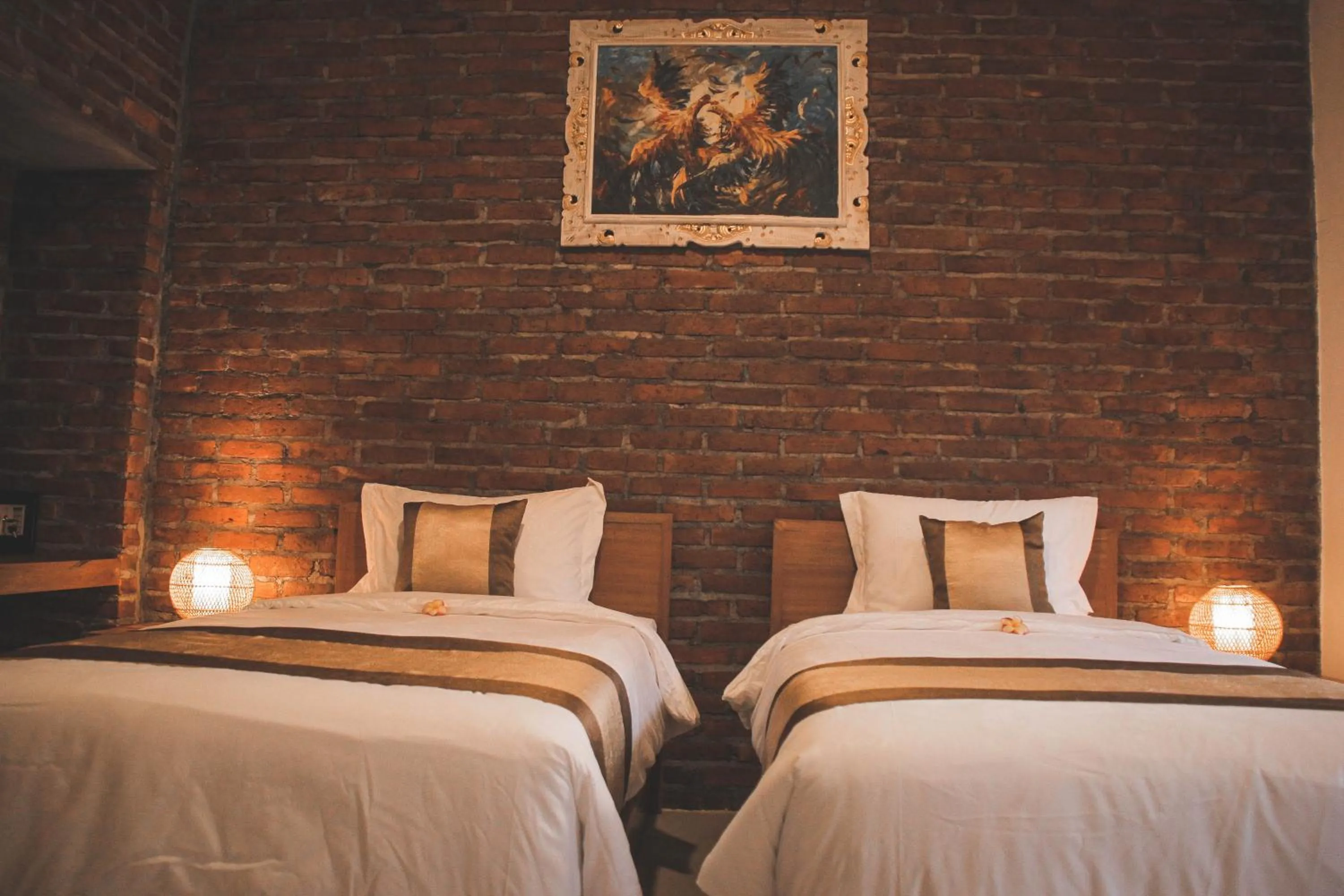 Bed in Govardan Homestay