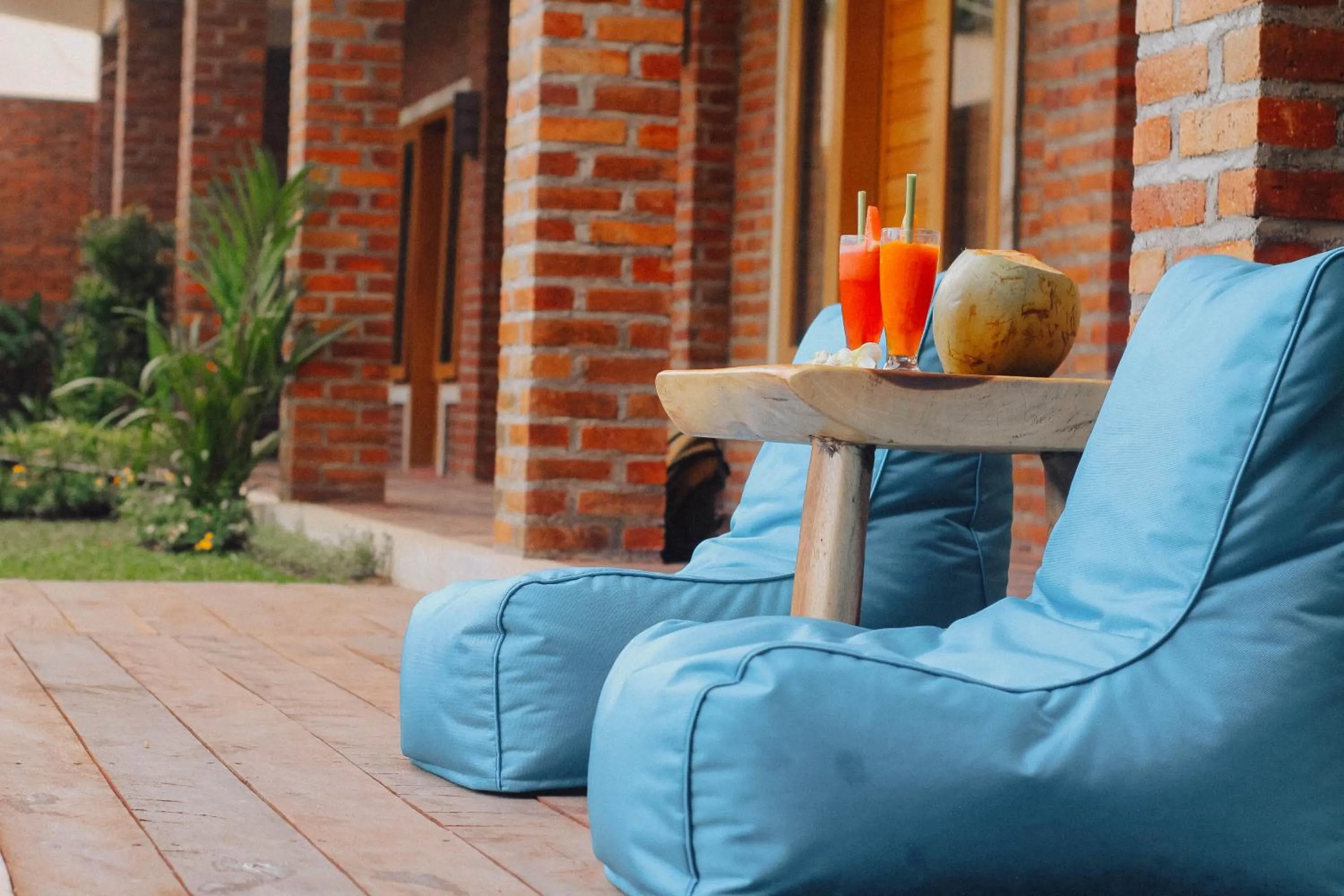 Seating area in Govardan Homestay