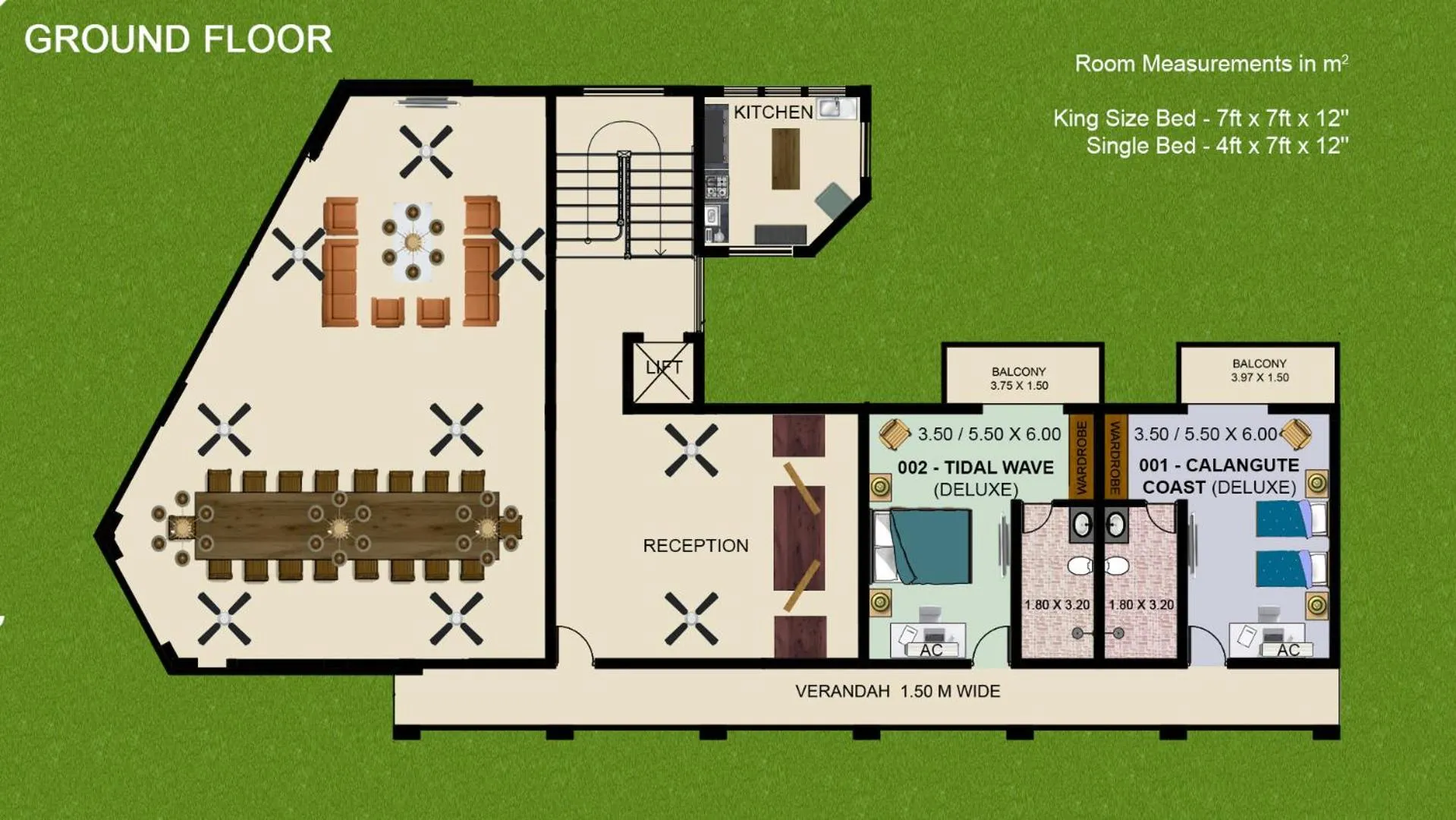 Bird's eye view in Private Villa Calangute Resort -10BHK