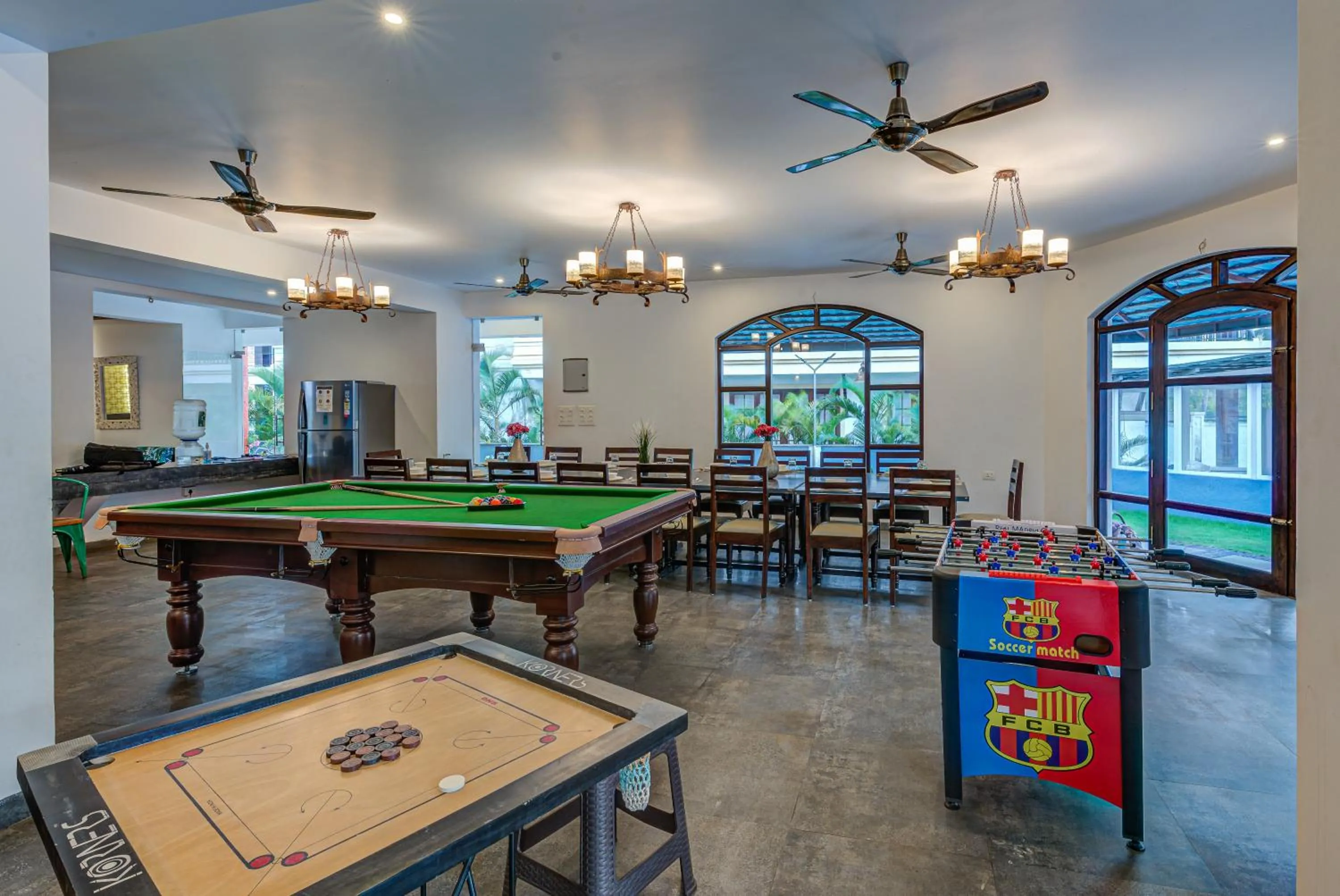 Game Room in Private Villa Calangute Resort -10BHK
