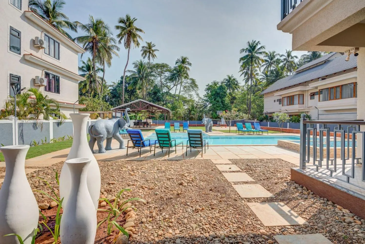 Patio in Private Villa Calangute Resort -10BHK