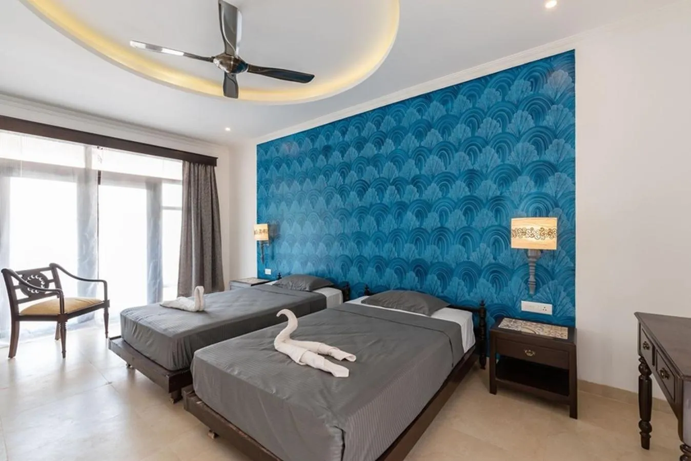 Bed in Private Villa Calangute Resort -10BHK