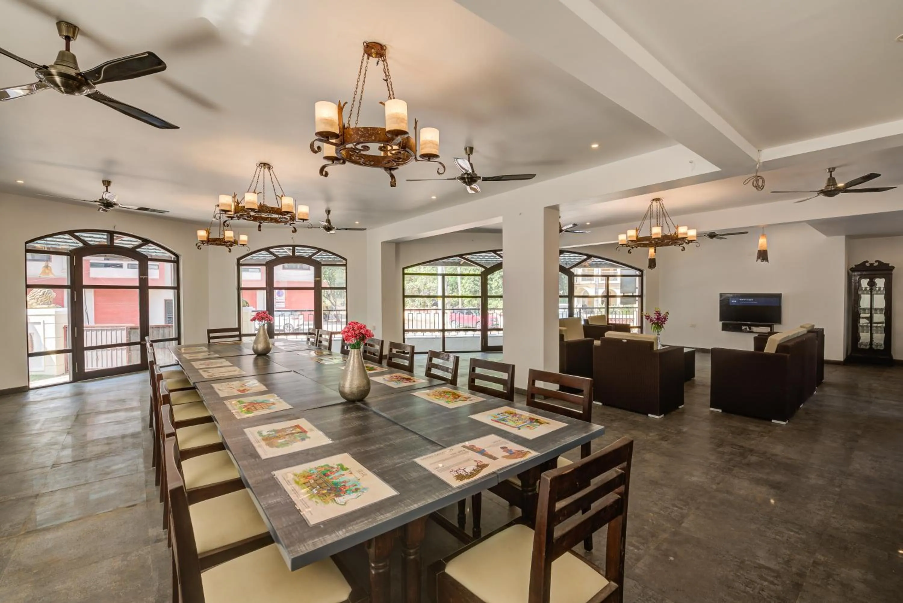 Dining area in Private Villa Calangute Resort -10BHK