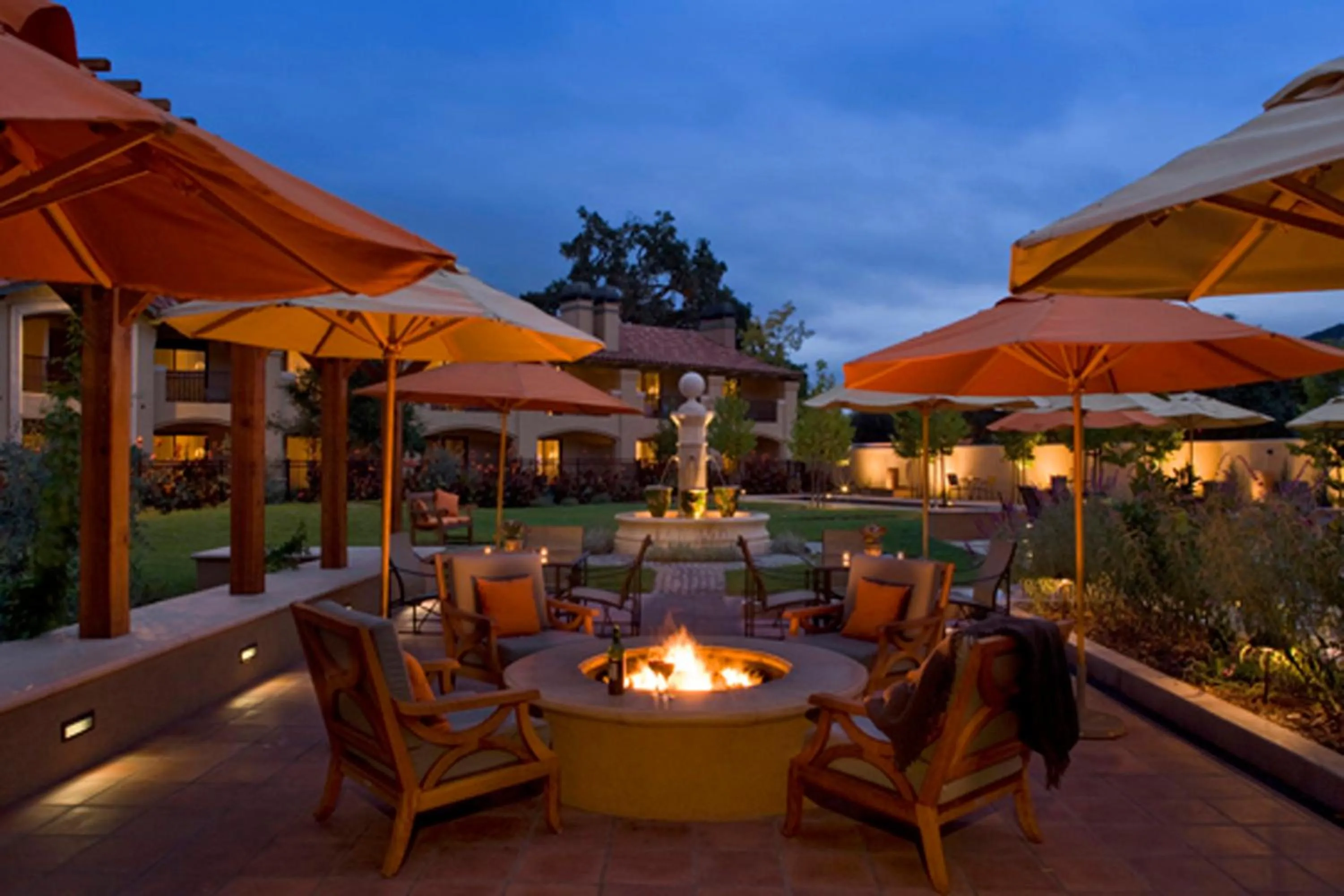 Patio in Napa Valley Lodge