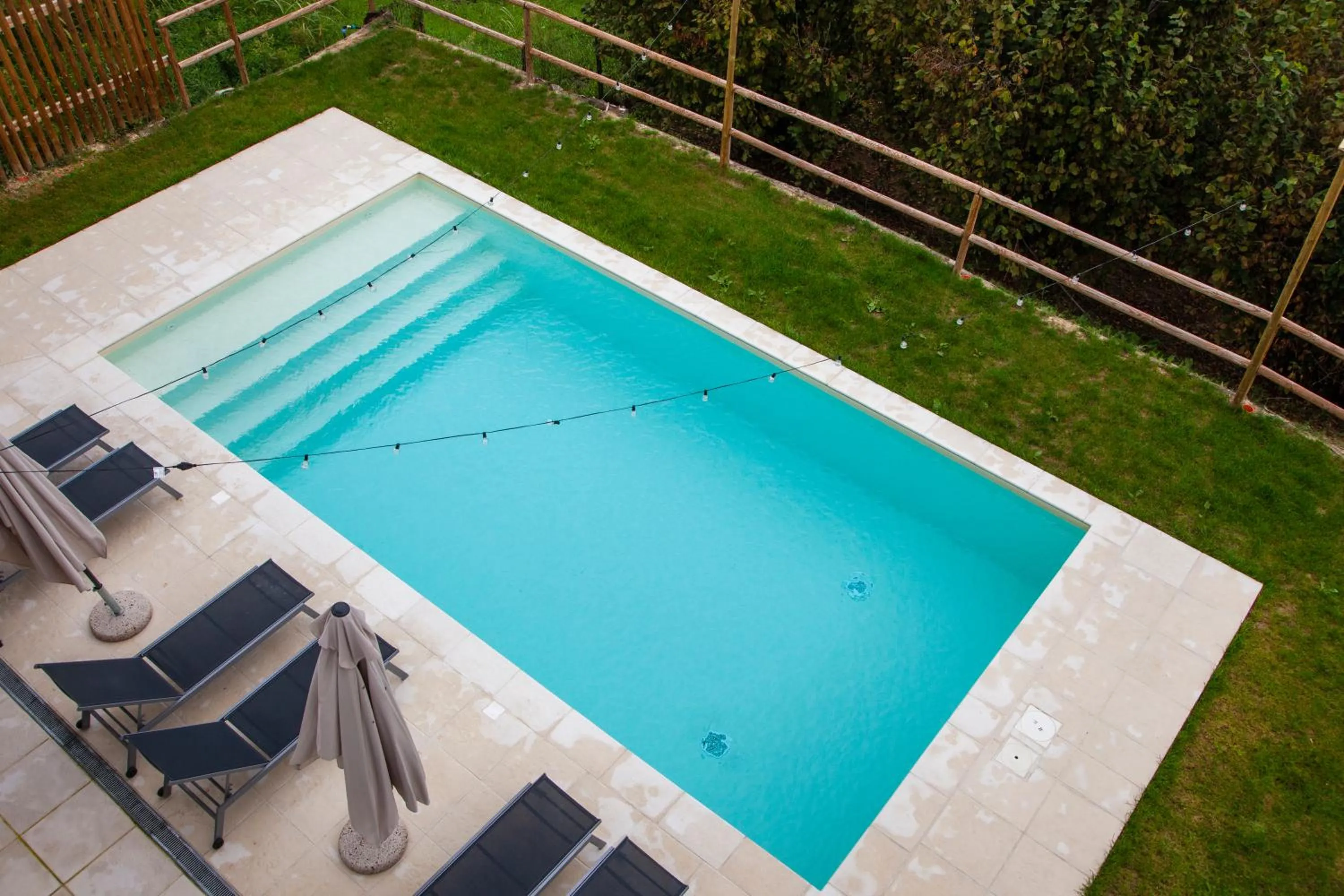 Pool view in Locanda Stardé