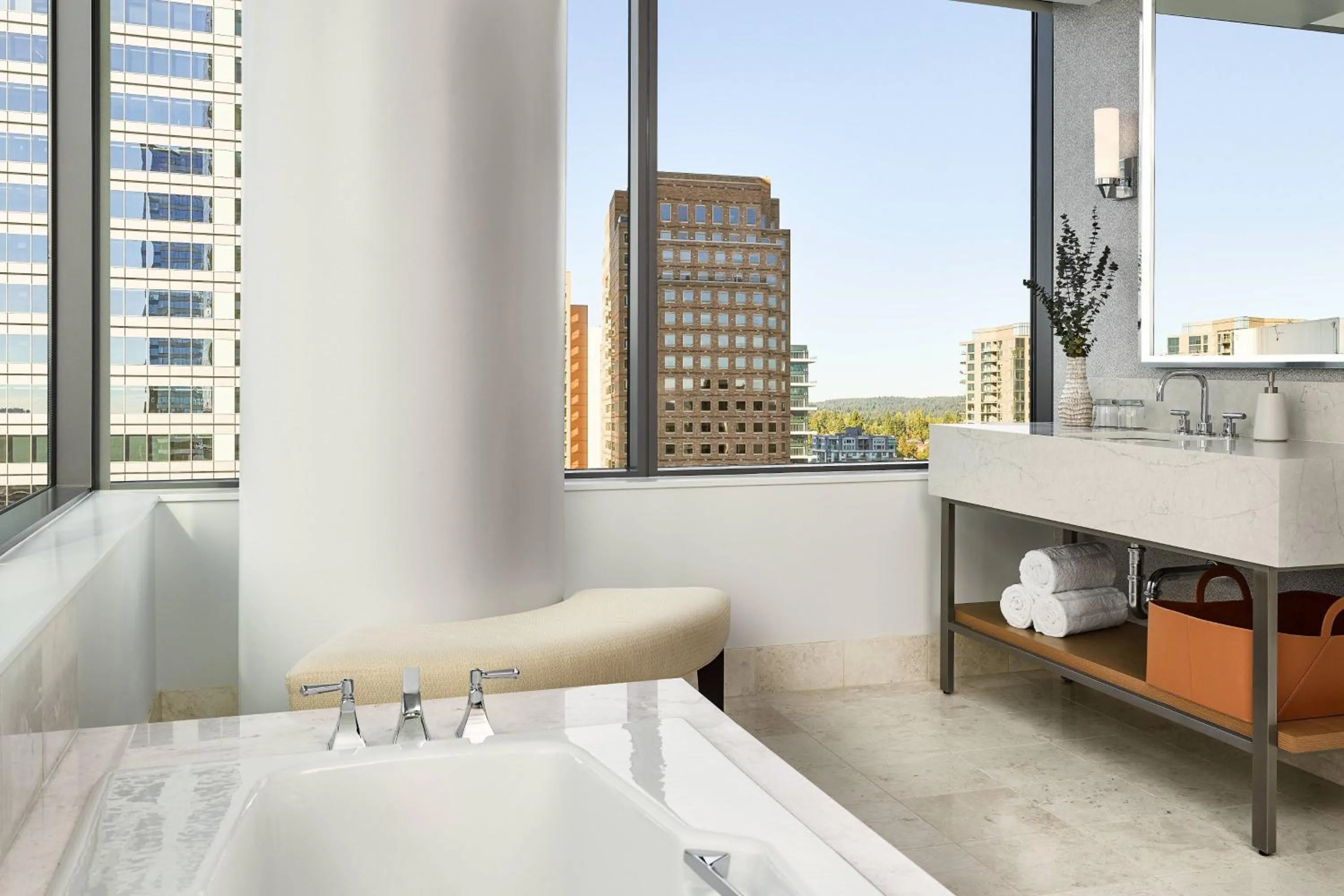 Bathroom, Bed in The Westin Bellevue