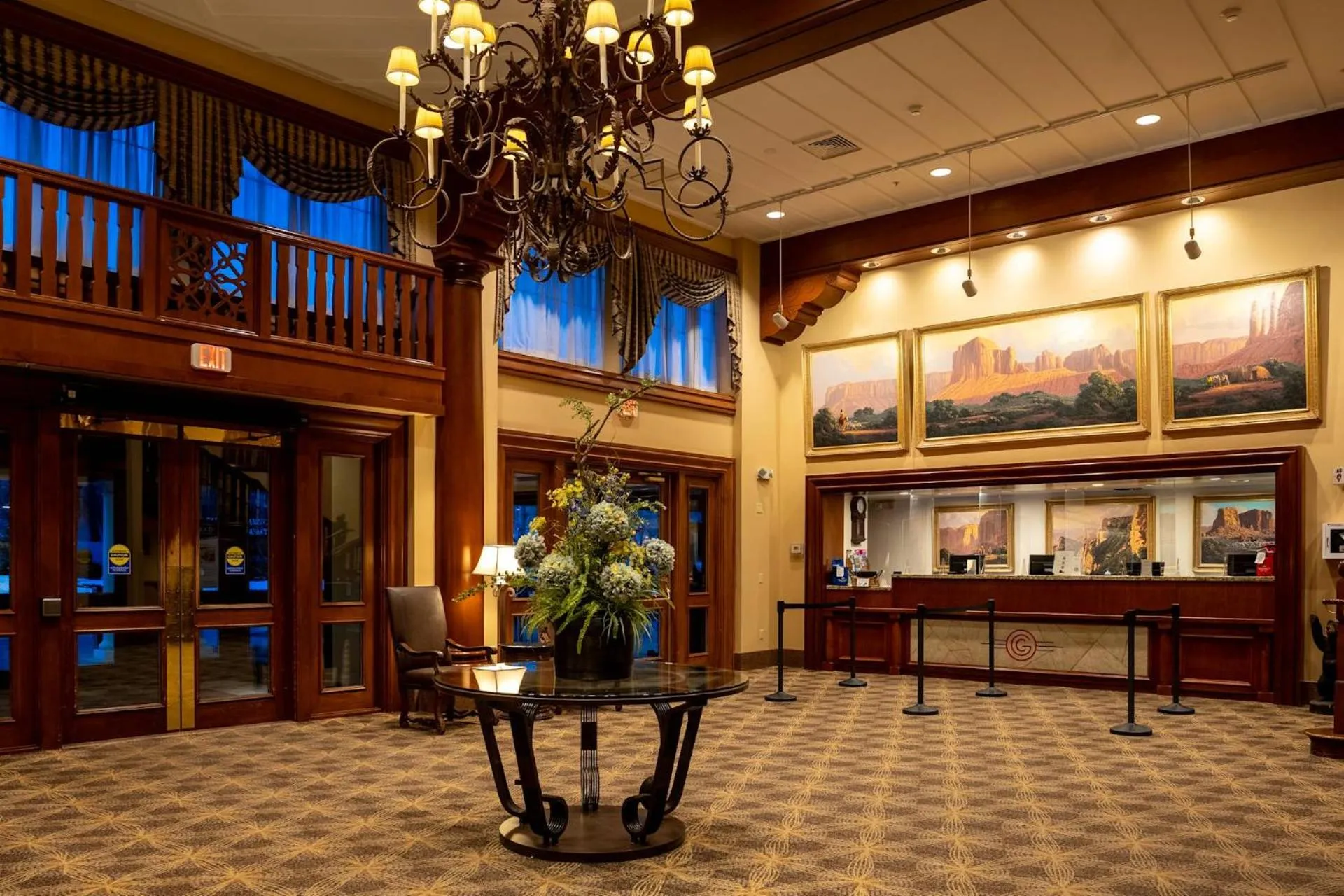 Lobby or reception in Grand Canyon Railway Hotel