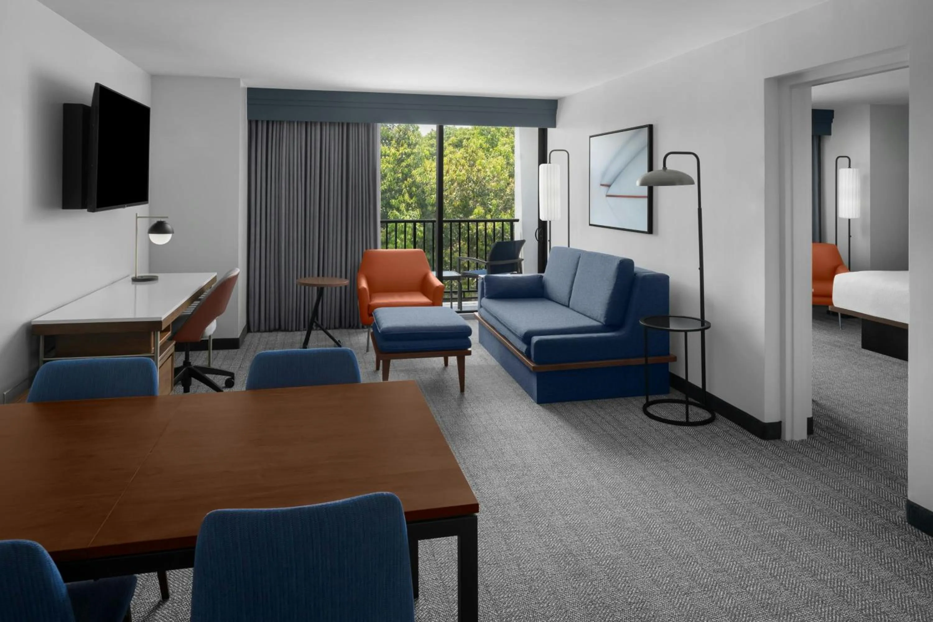 Living room in Courtyard Fort Lauderdale East Lauderdale-by-the-Sea