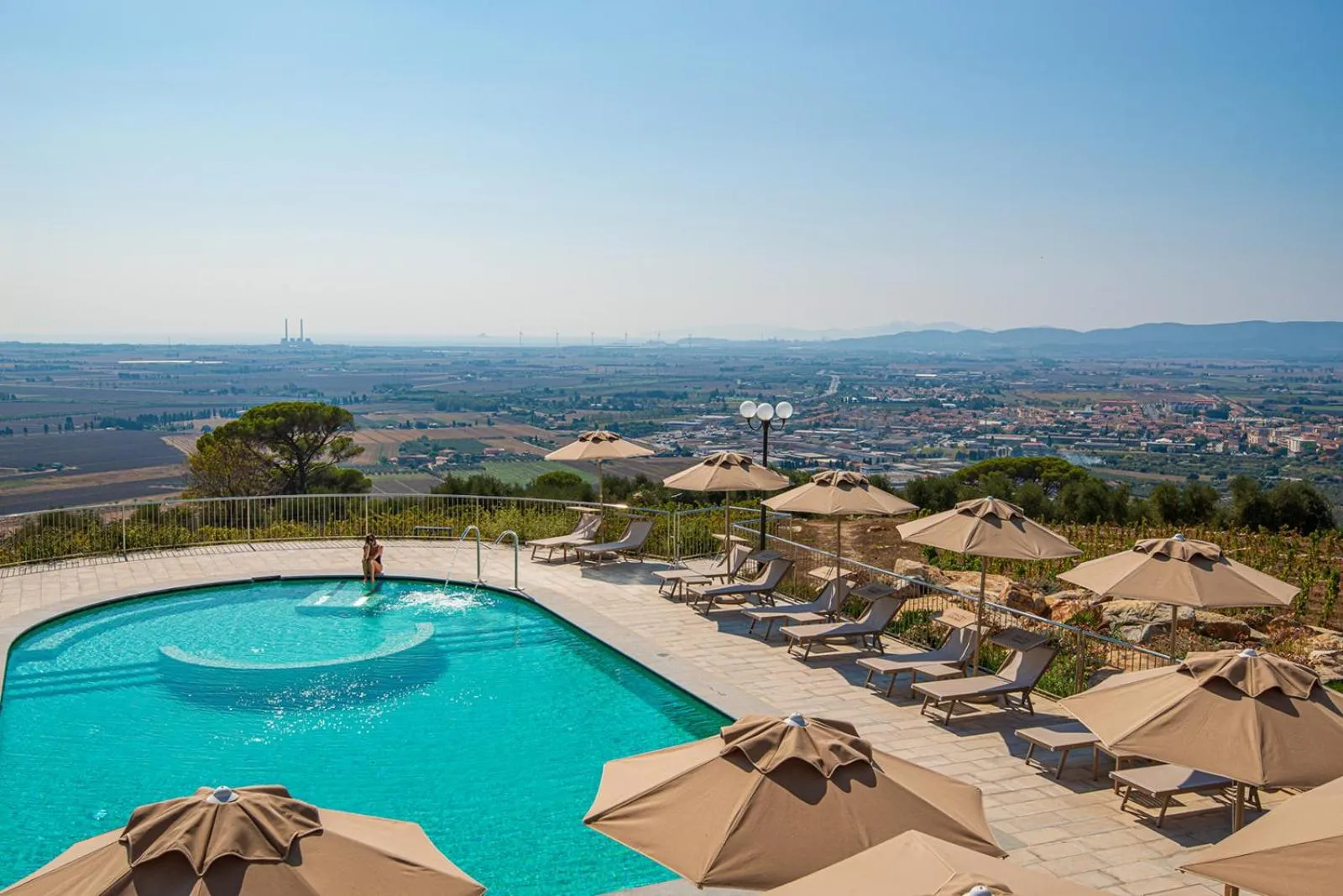Swimming pool in Castello Bonaria Wine & Spa Resort