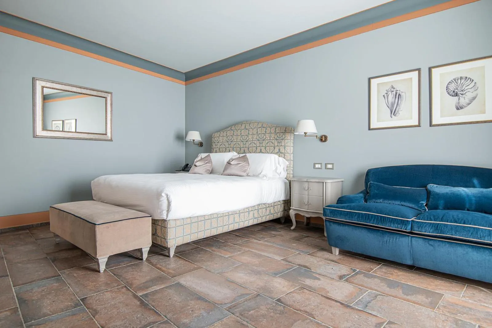 Bed in Castello Bonaria Wine & Spa Resort