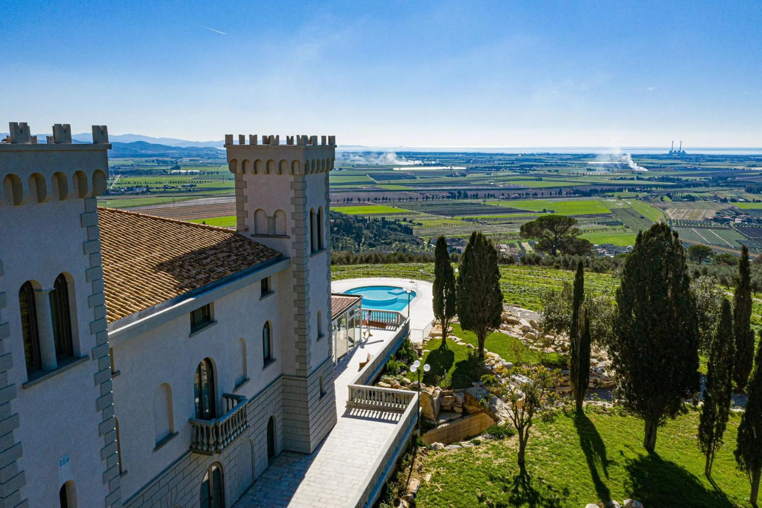 Bird's eye view in Castello Bonaria Wine & Spa Resort