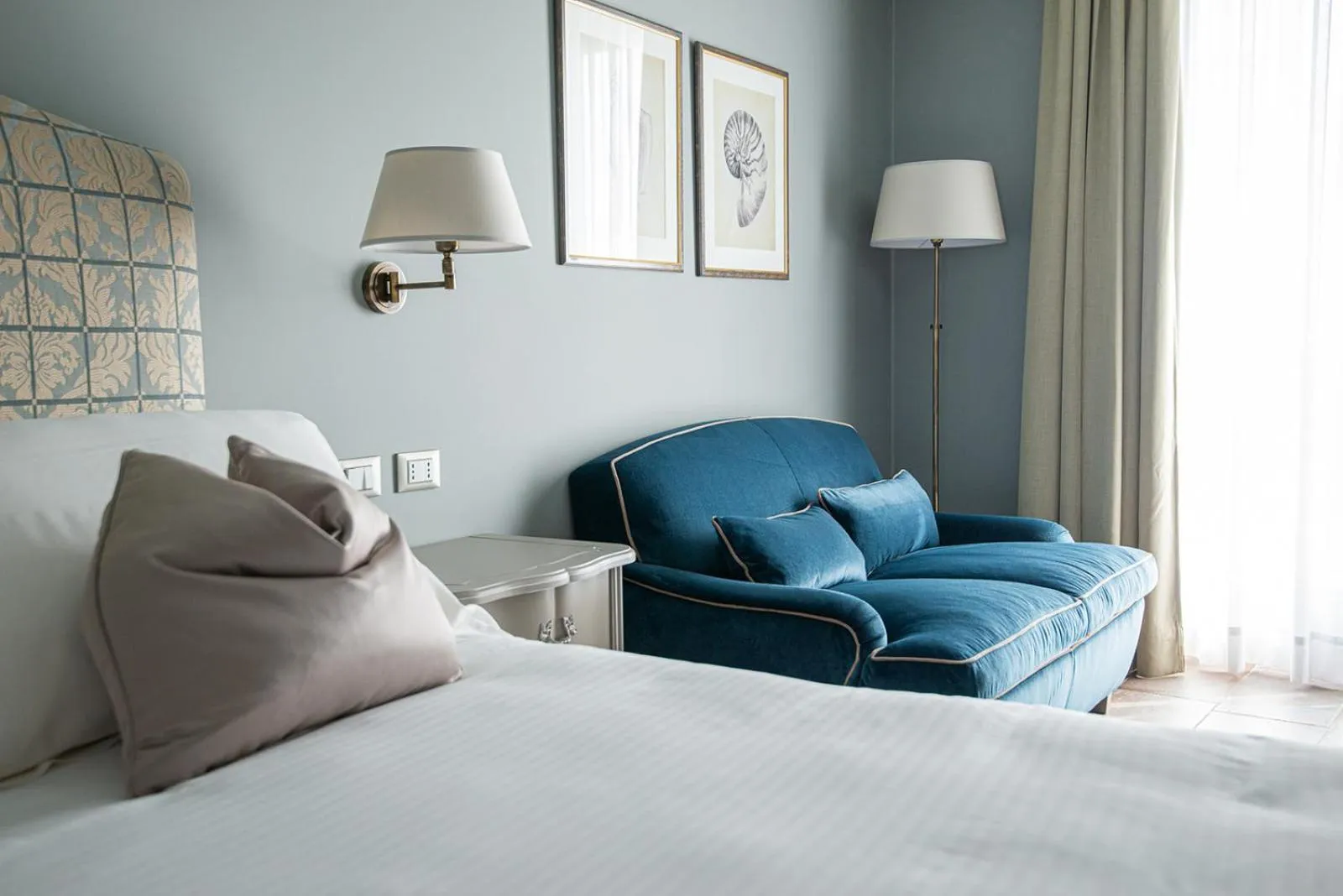 Bed in Castello Bonaria Wine & Spa Resort