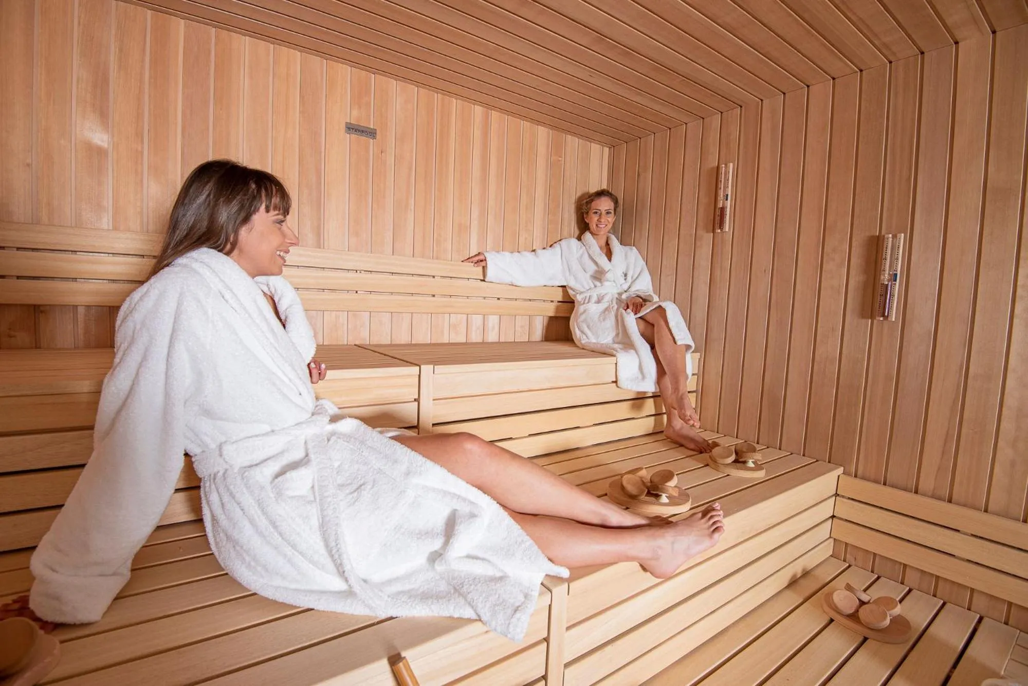 Sauna in Castello Bonaria Wine & Spa Resort