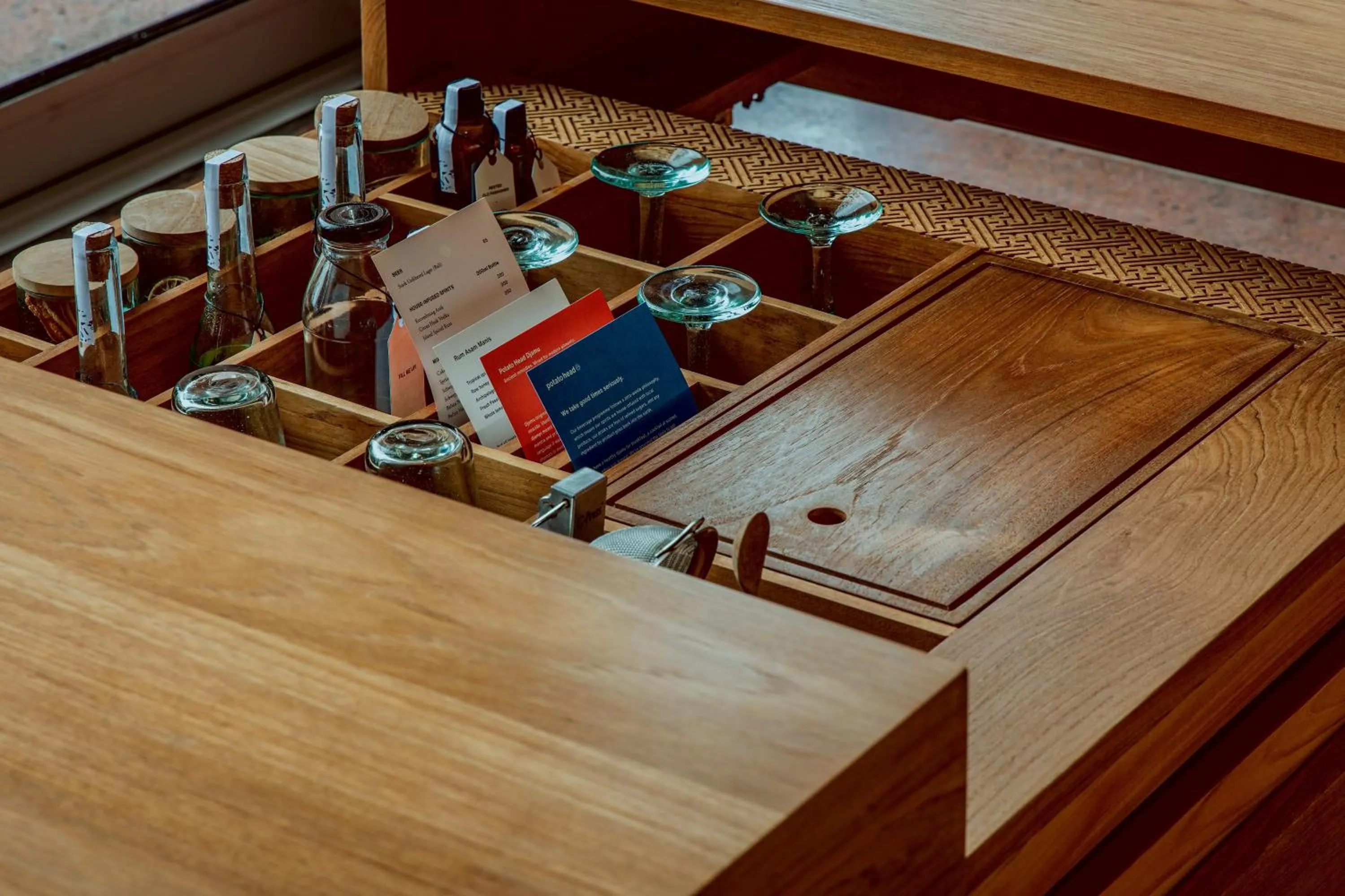 minibar in Desa Potato Head Bali