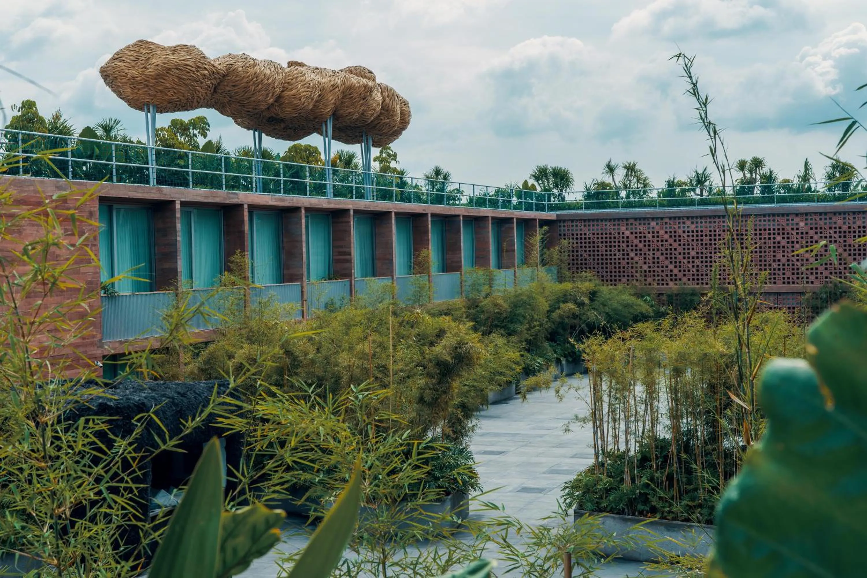 Inner courtyard view in Potato Head Suites & Studios