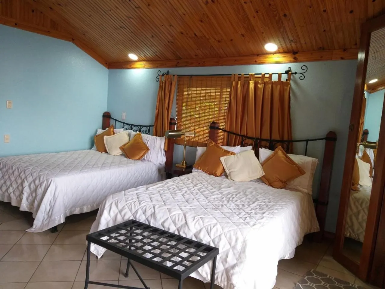 Bed in Guayabo Lodge