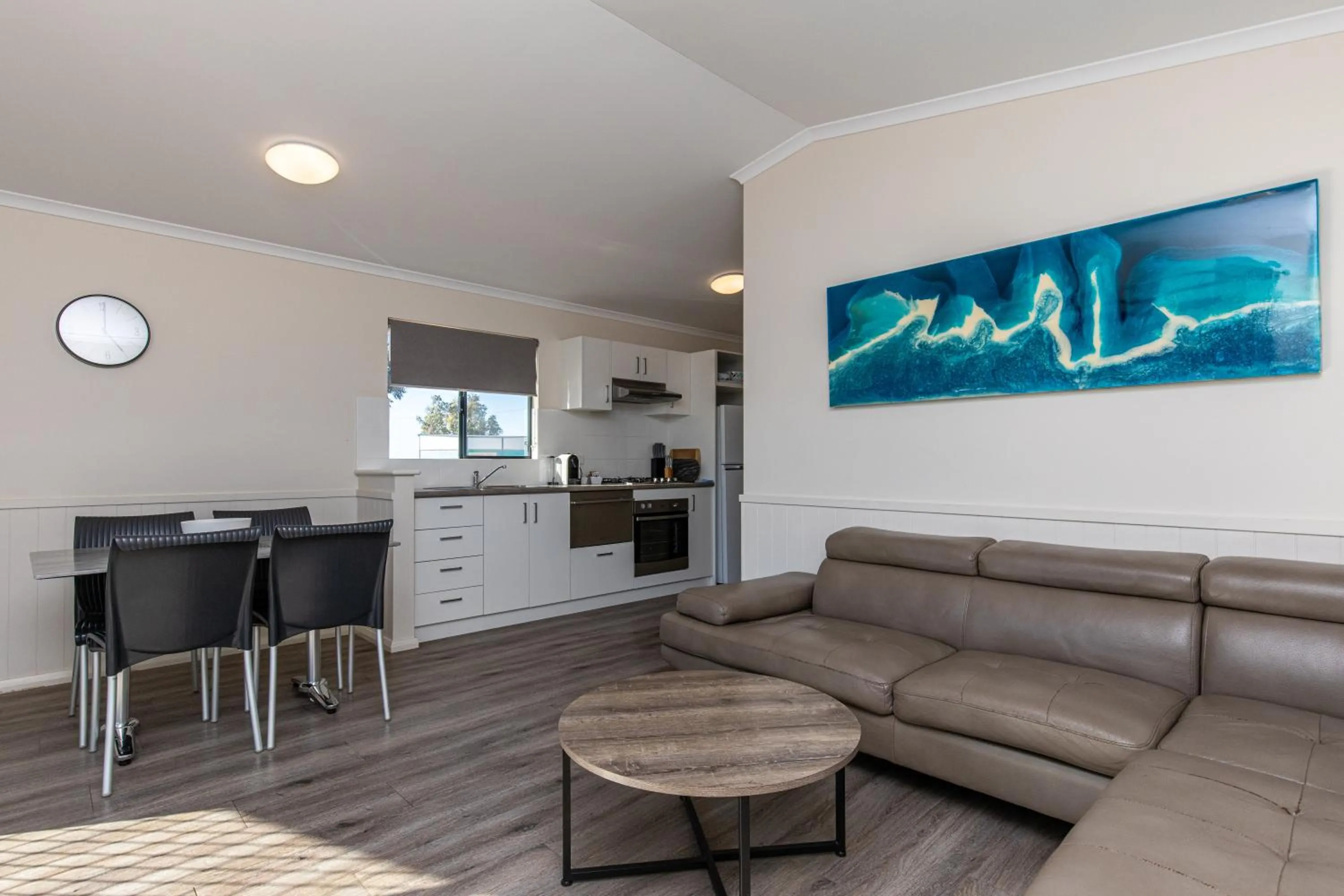 Living room in Jurien Bay Tourist Park