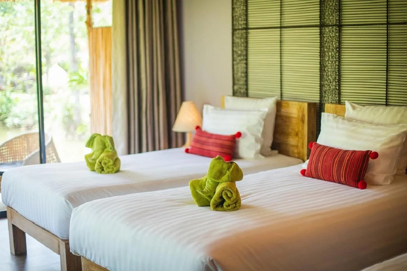 Bed in Asita Eco Resort