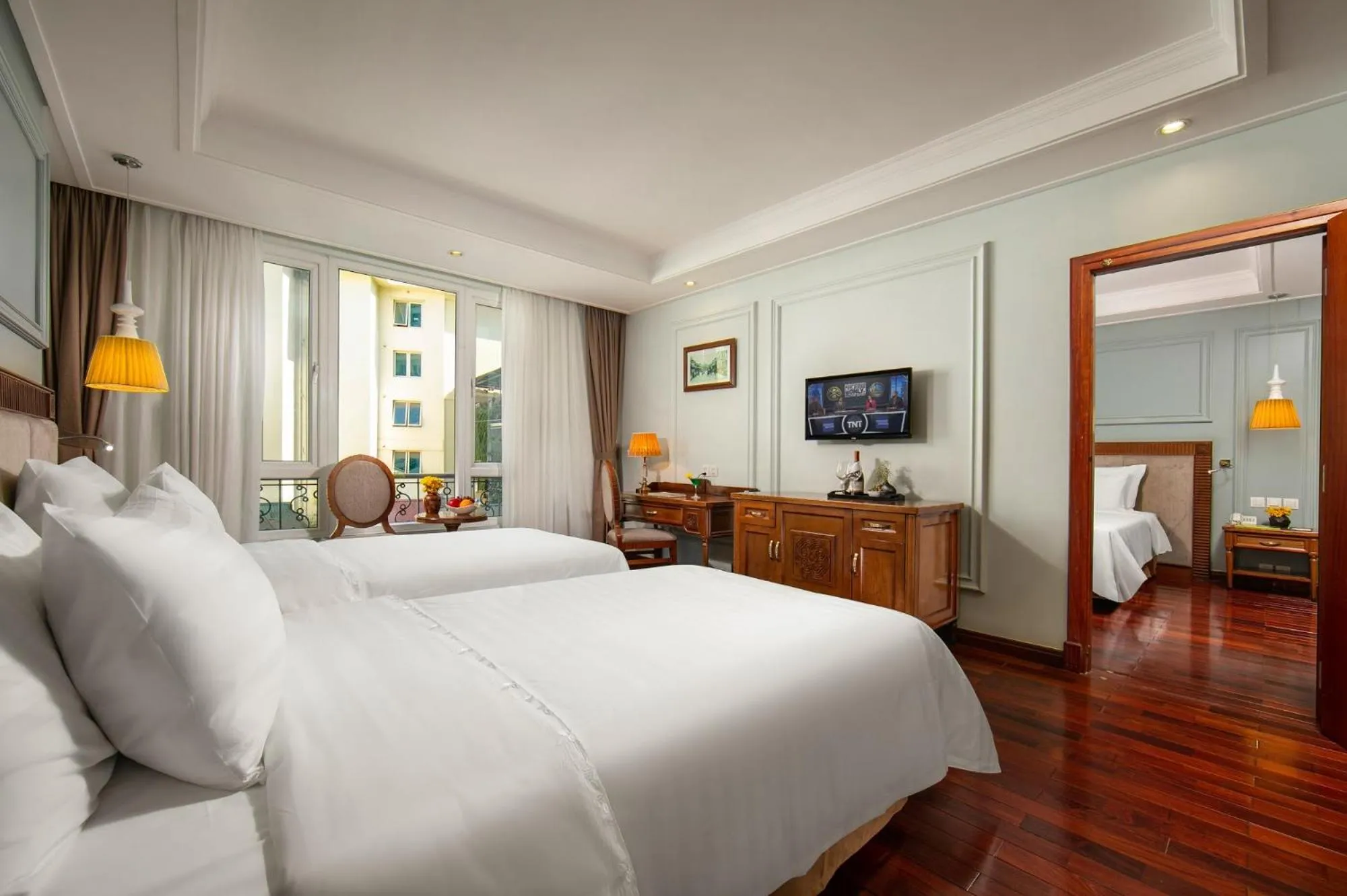 Photo of the whole room, Bed in Hanoi Pearl Hotel