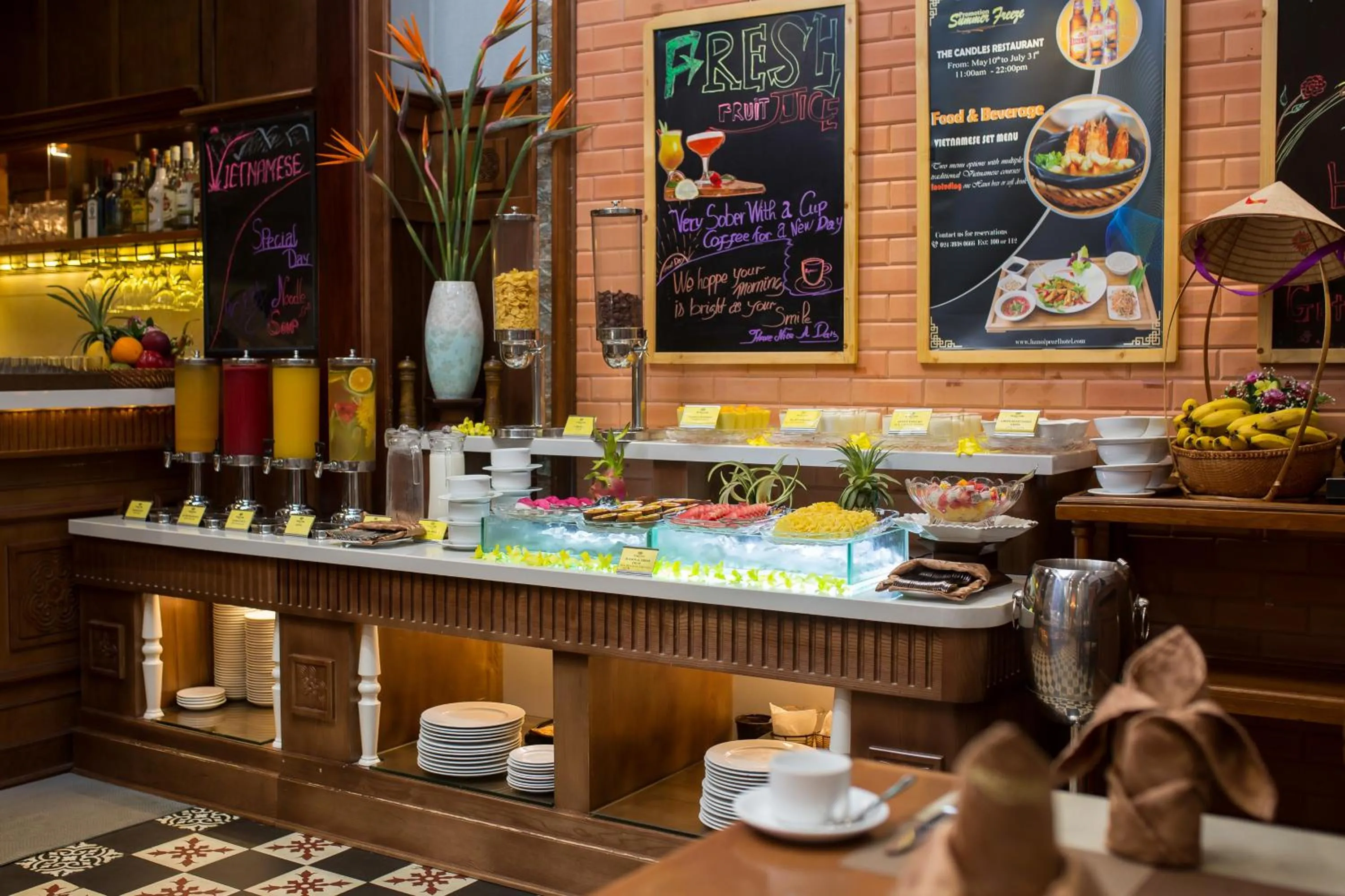 Buffet breakfast in Hanoi Pearl Hotel