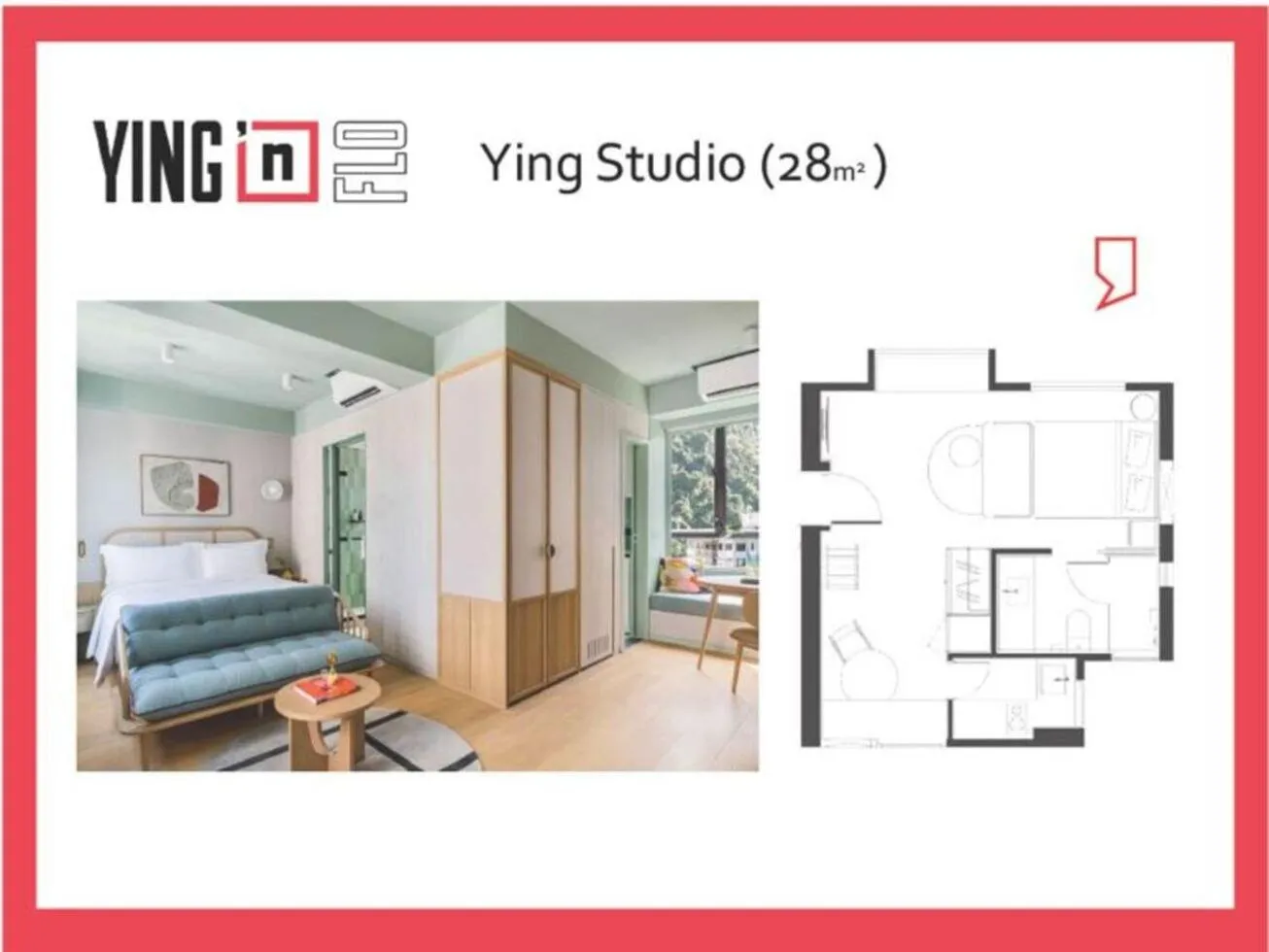 Floor plan in YING'nFLO, Hong Kong, Wan Chai